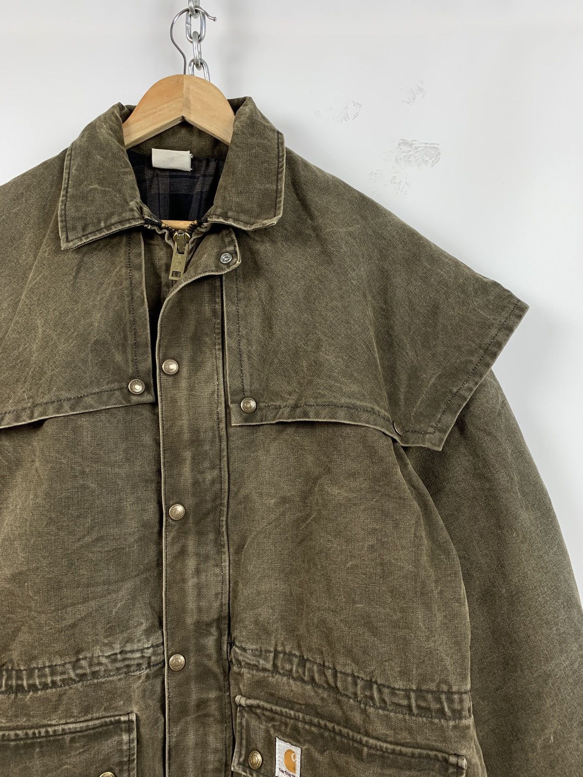 Carhartt 90s Vintage Carhartt Very Rare Khaki Jacket Size US XL / EU 56 / 4 - 5 Thumbnail