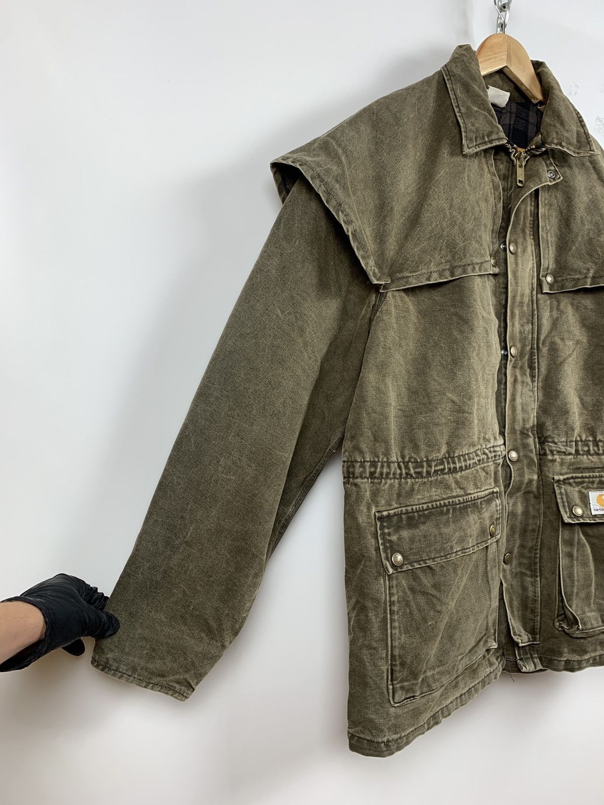 Carhartt 90s Vintage Carhartt Very Rare Khaki Jacket Size US XL / EU 56 / 4 - 11 Thumbnail