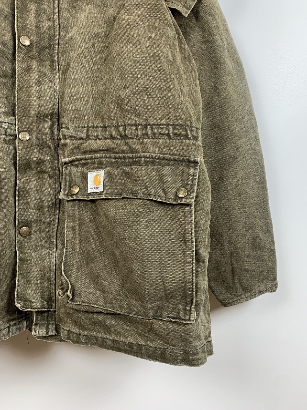 Carhartt 90s Vintage Carhartt Very Rare Khaki Jacket Size US XL / EU 56 / 4 - 8 Thumbnail
