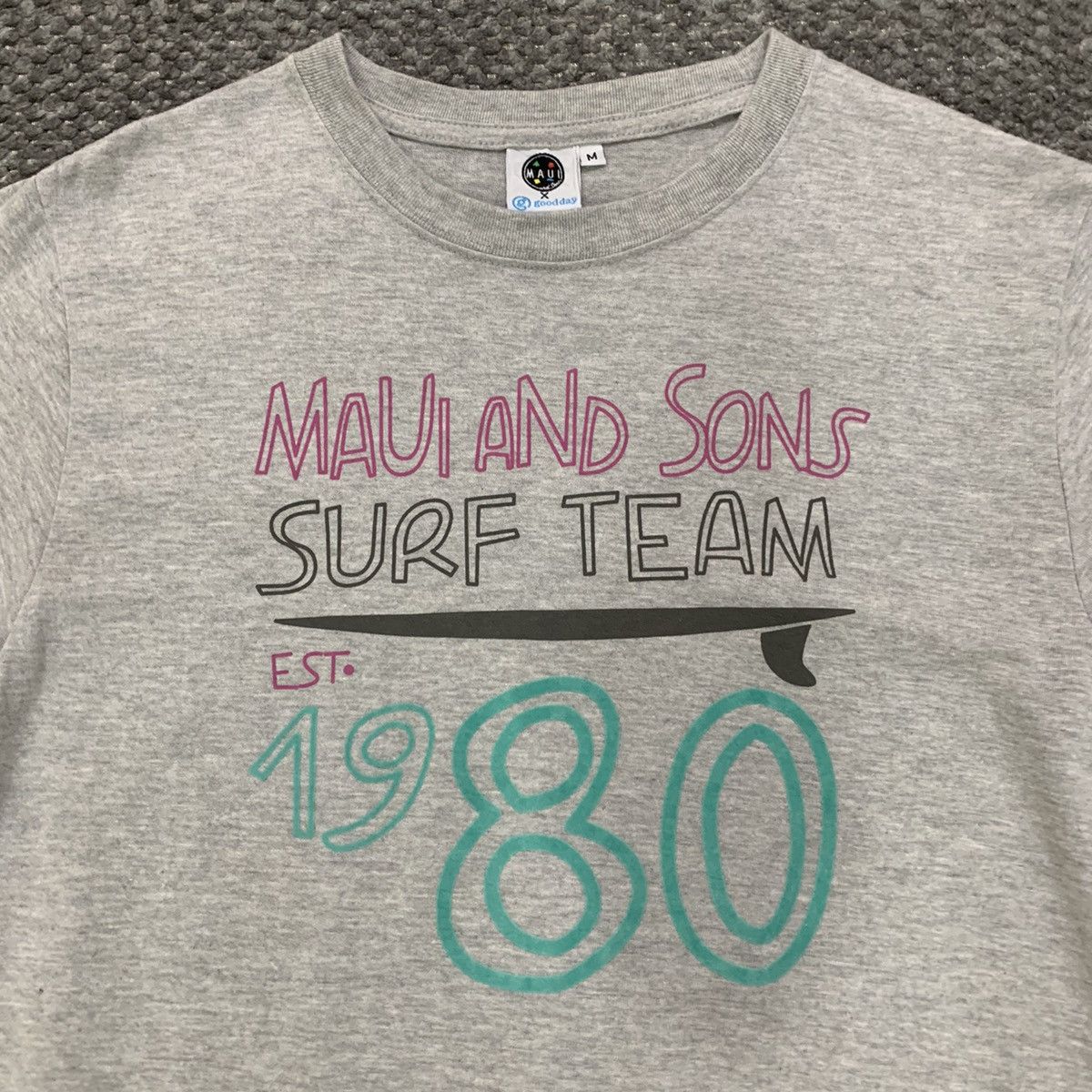 Maui and Sons × Vintage MAUI AND SON GOODDAY Vintage 80s Surf Streetwear Hawaii Tee Size US S / EU 44-46 / 1 - 1 Thumbnail
