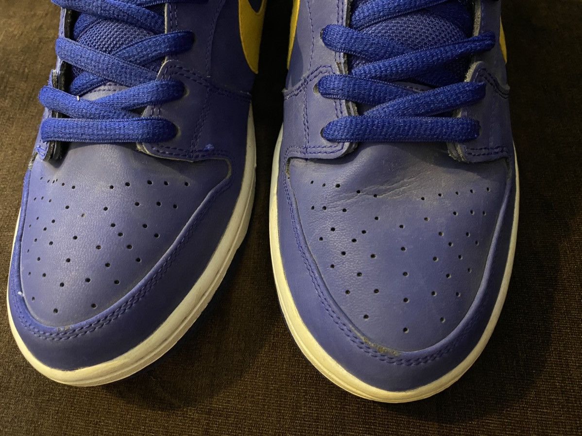 Nike Dunk Low Pro SB Royal Blue Midas Gold Brazil Size US 12 / EU 45 - 3 Thumbnail