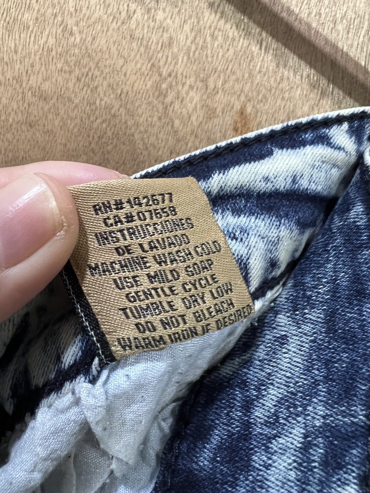 Brooklyn Denim Co. BROOKLYN LAUNDRY Bleach Acidwash Tactical Cargo Denim Jeans Size US 32 / EU 48 - 17 Thumbnail