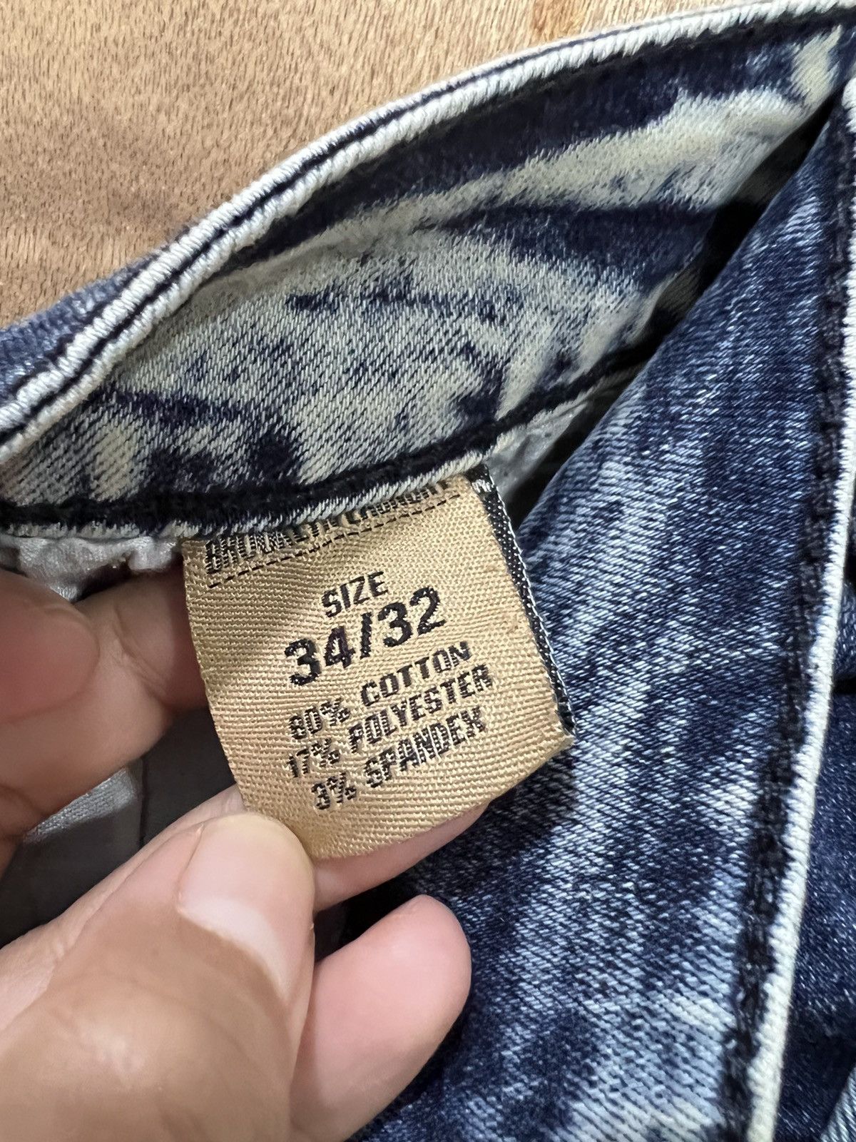 Brooklyn Denim Co. BROOKLYN LAUNDRY Bleach Acidwash Tactical Cargo Denim Jeans Size US 32 / EU 48 - 16 Thumbnail