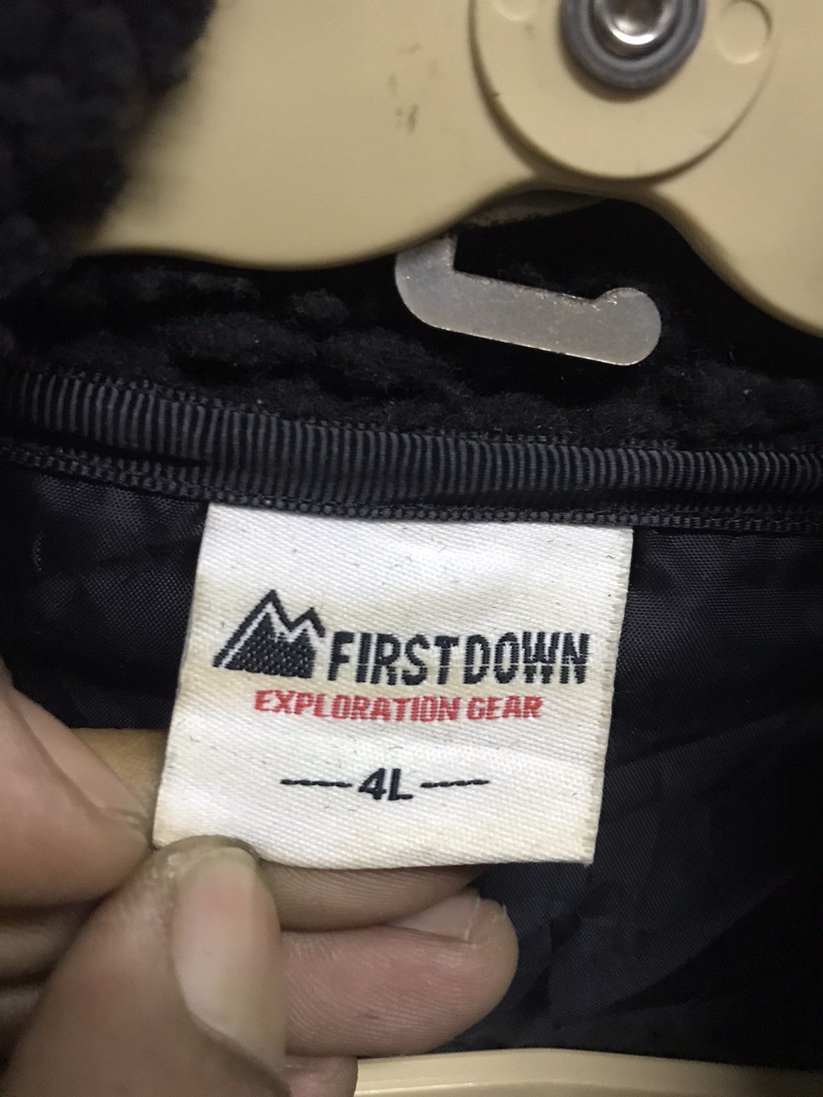 Japanese Brand First down deep pile fleece zipper jacket Size US XL / EU 56 / 4 - 3 Thumbnail