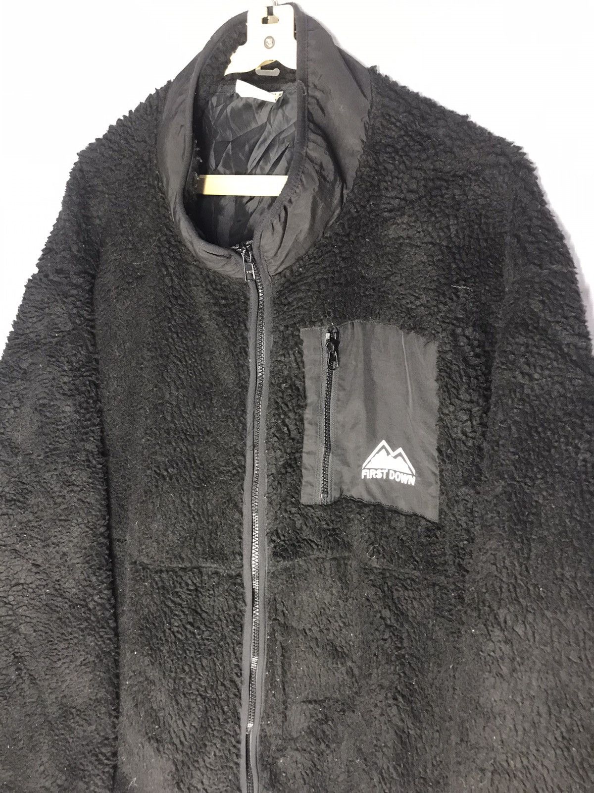 Japanese Brand First down deep pile fleece zipper jacket Size US XL / EU 56 / 4 - 5 Thumbnail