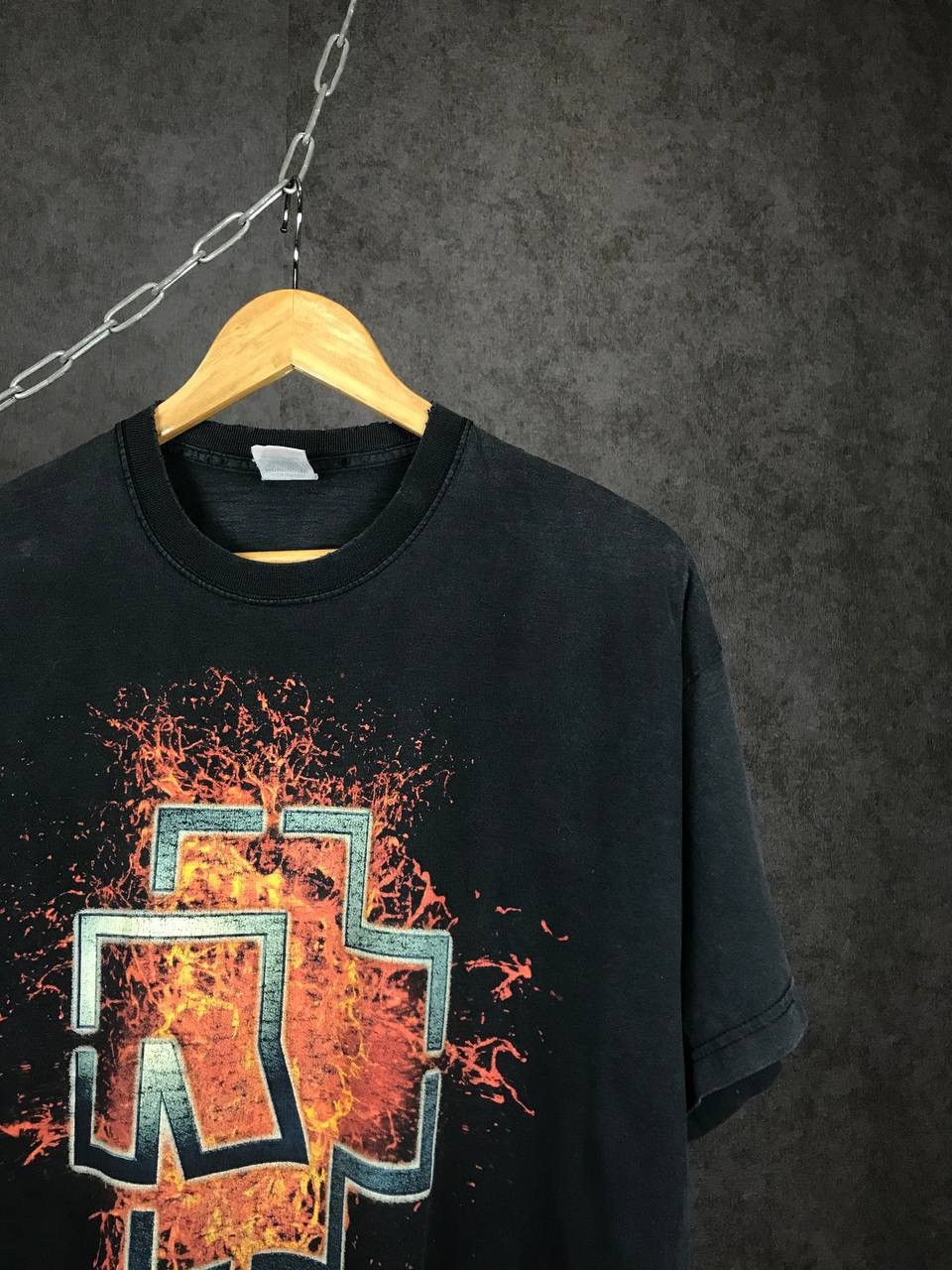 Band Tees Rammstein vintage rock band overprinted distressed tee Size US XL / EU 56 / 4 - 2 Thumbnail