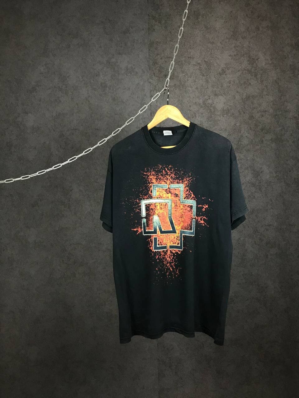 Band Tees Rammstein vintage rock band overprinted distressed tee Size US XL / EU 56 / 4 - 1 Thumbnail