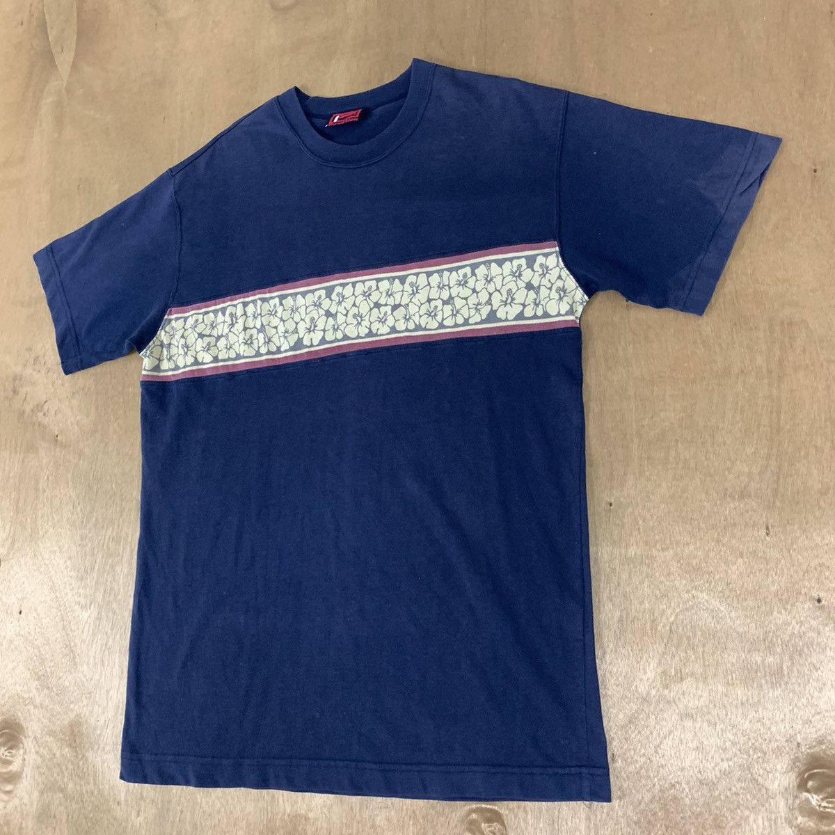 Other Vintage 90s Floral Graphic Patchwork Double Side Summer Tee Size US L / EU 52-54 / 3 - 6 Thumbnail