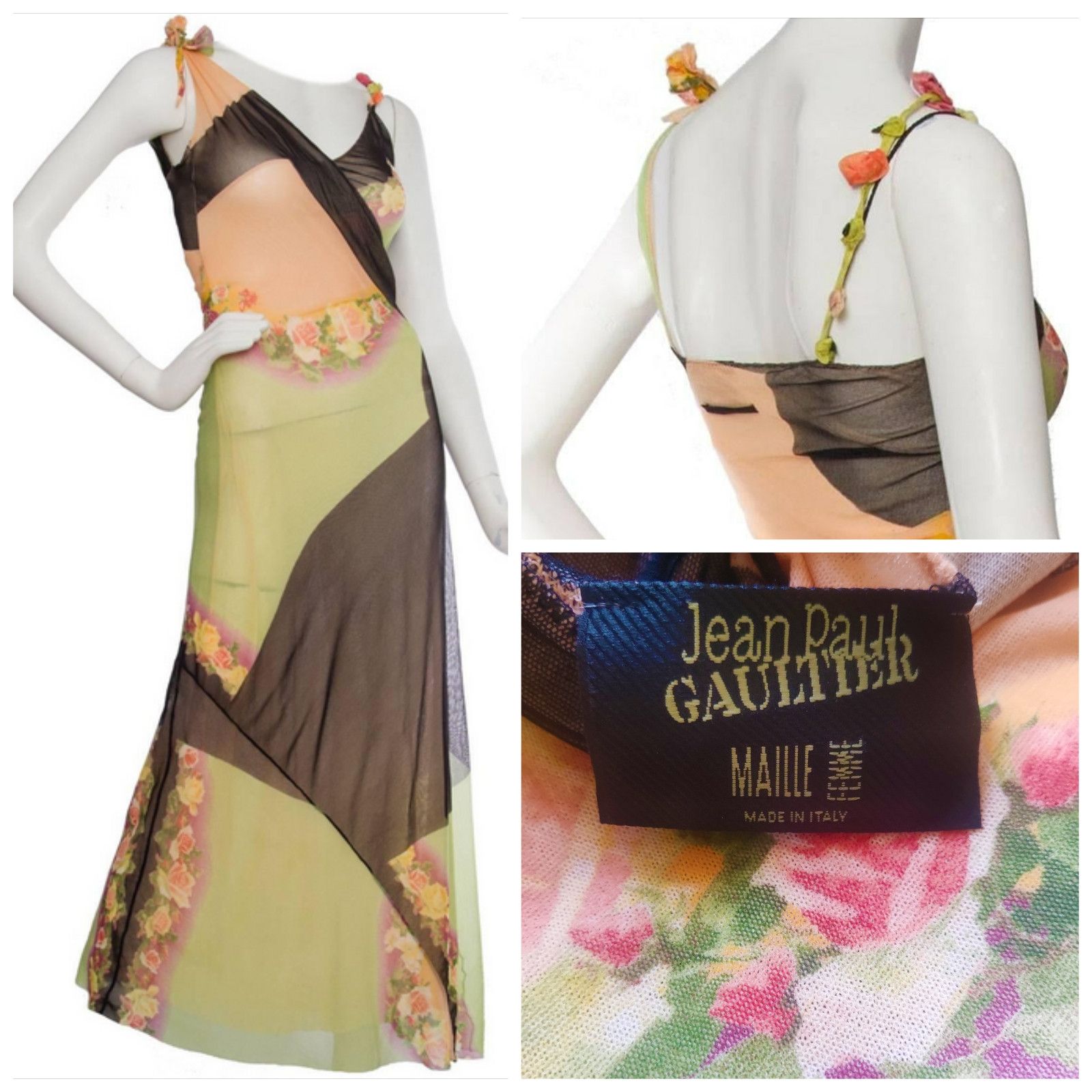 ワンピース Jean Paul Gaultier femme dress archive Vintage 1997 JEAN PAUL GAULTIER Tortoise Shell Embellished