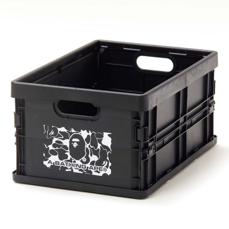 image of Bape Smart Magazine Storage Crate in Black, Men's