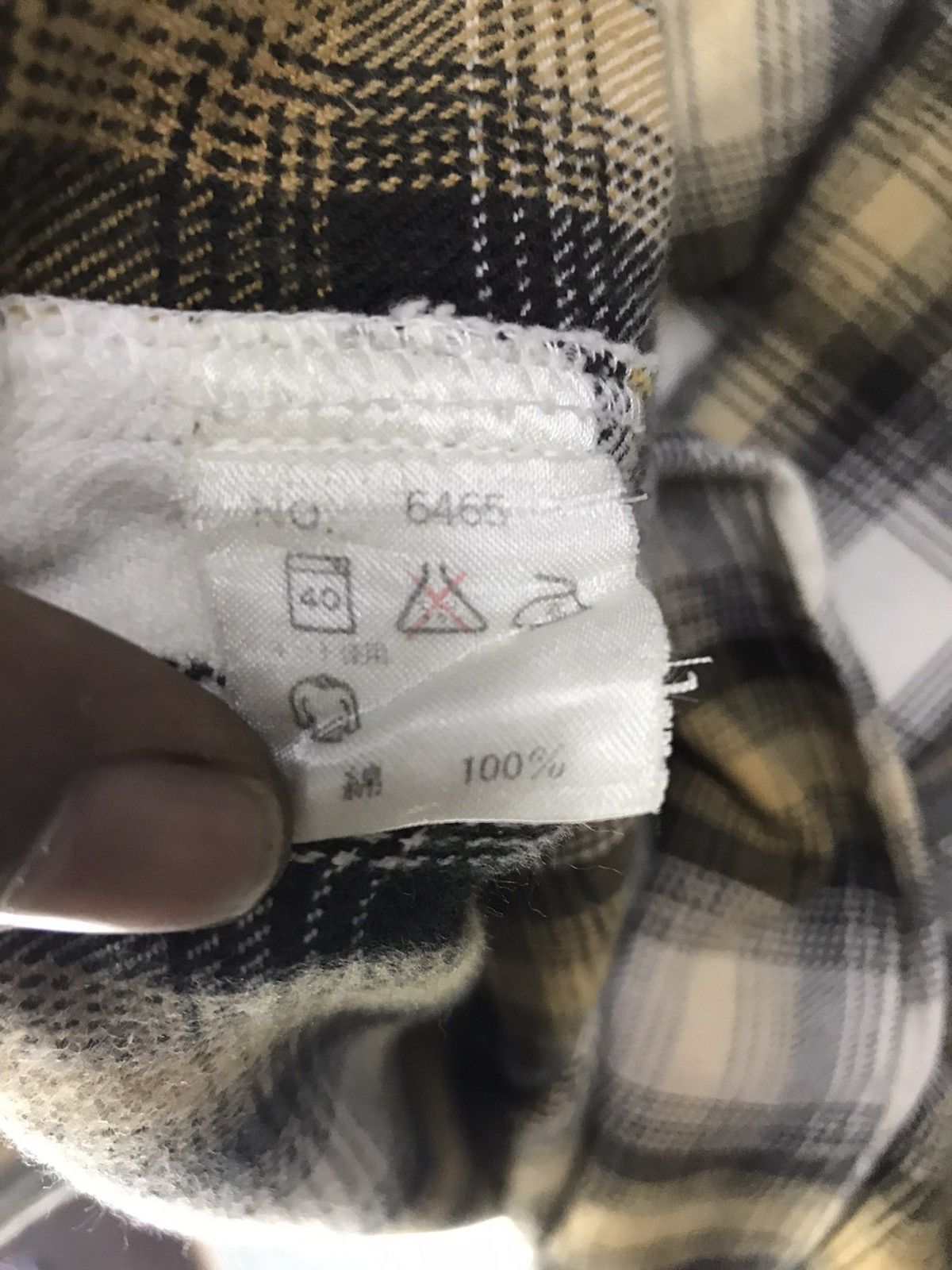 Flannel × Vintage Vintage distressed wool flannel by may club Size US L / EU 52-54 / 3 - 4 Thumbnail