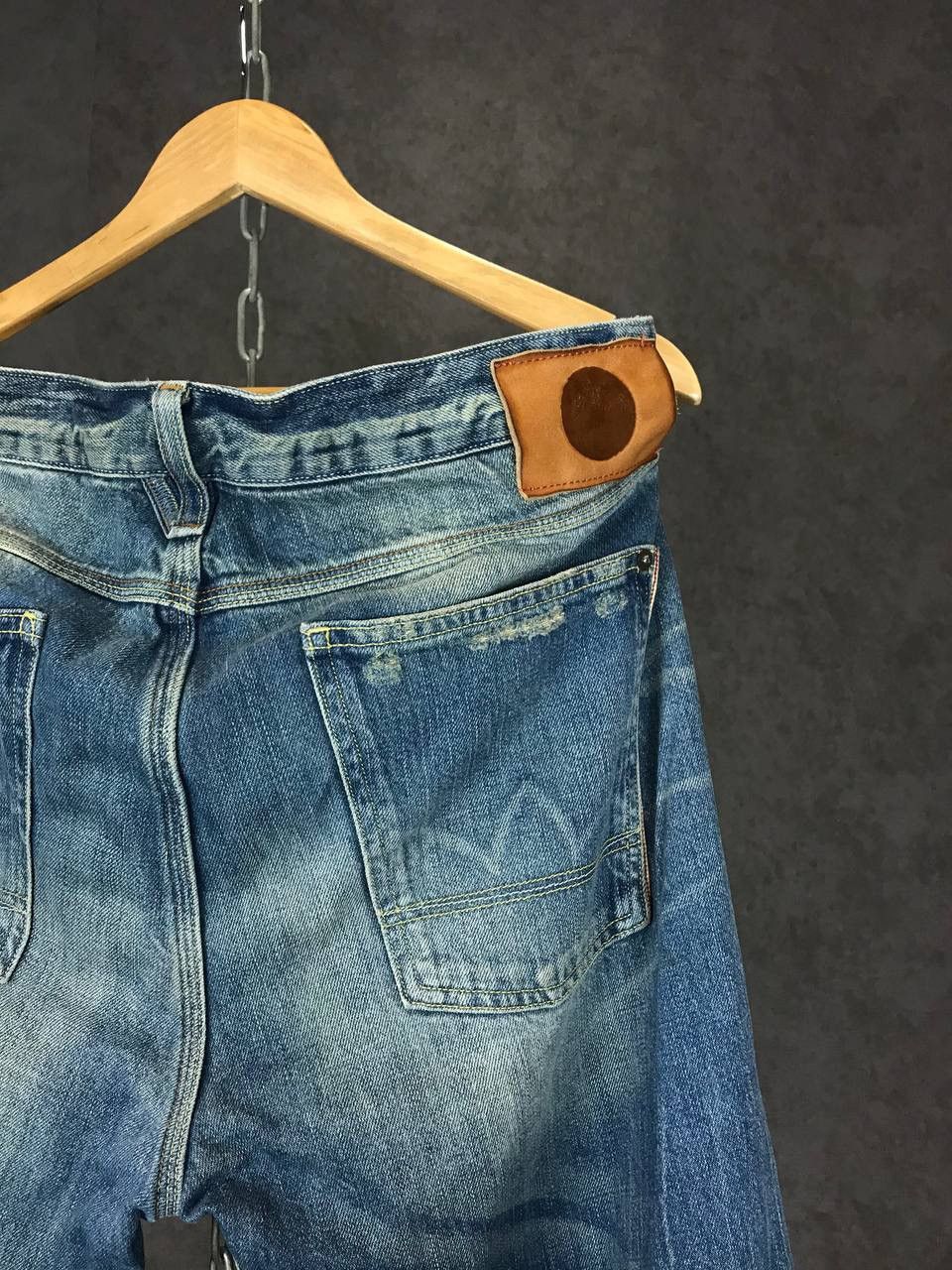 Japanese Brand Le temps des cerises distressed Japanese denim jeans Size US 36 / EU 52 - 2 Thumbnail