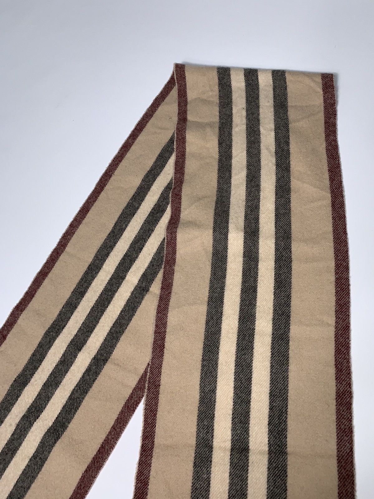 Burberry 🔥Burberry Nova Check Wool Scarf/Stripe Burberry Wool Scarf Size ONE SIZE - 6 Thumbnail