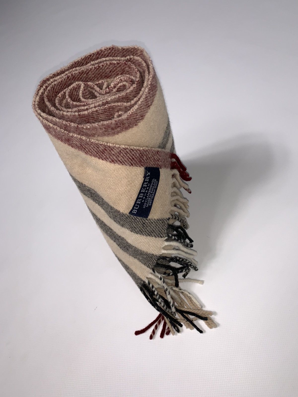 Burberry 🔥Burberry Nova Check Wool Scarf/Stripe Burberry Wool Scarf Size ONE SIZE - 9 Thumbnail