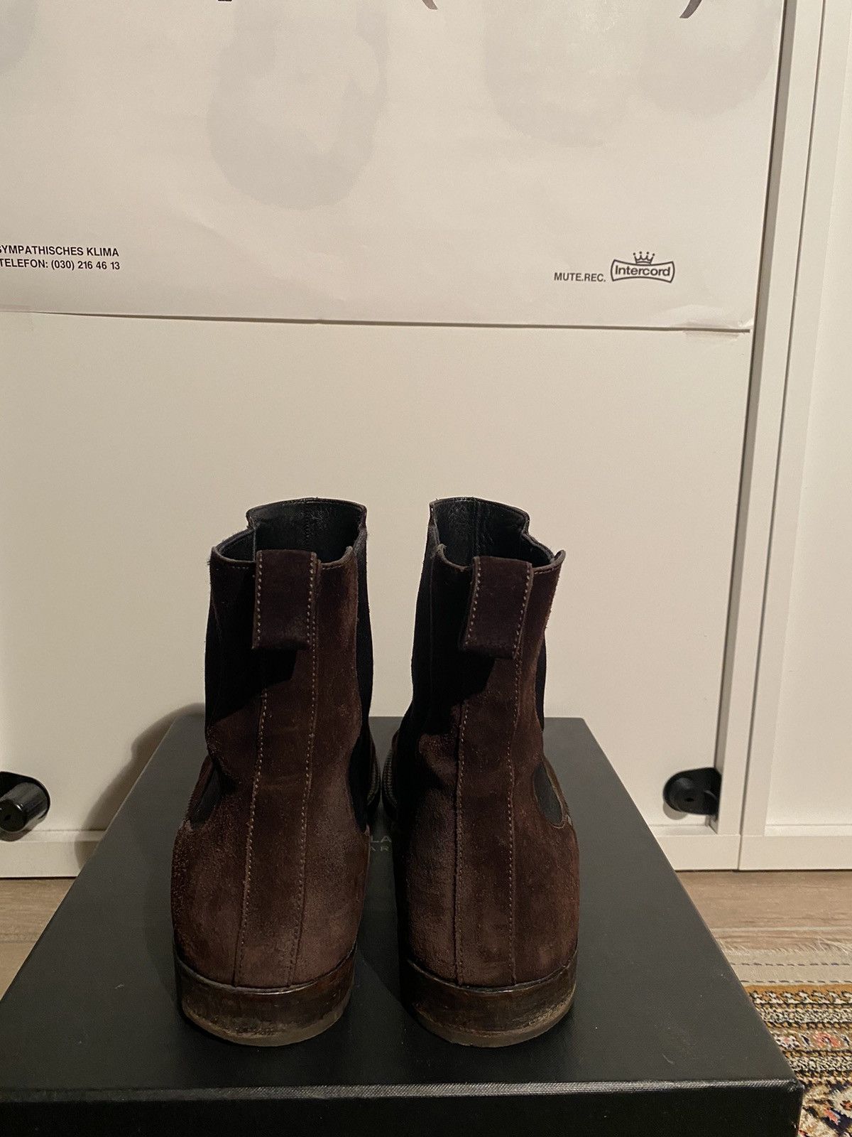 Gucci Brown Tan Chelsea Suede Boots Size US 9.5 / EU 42-43 - 4 Thumbnail