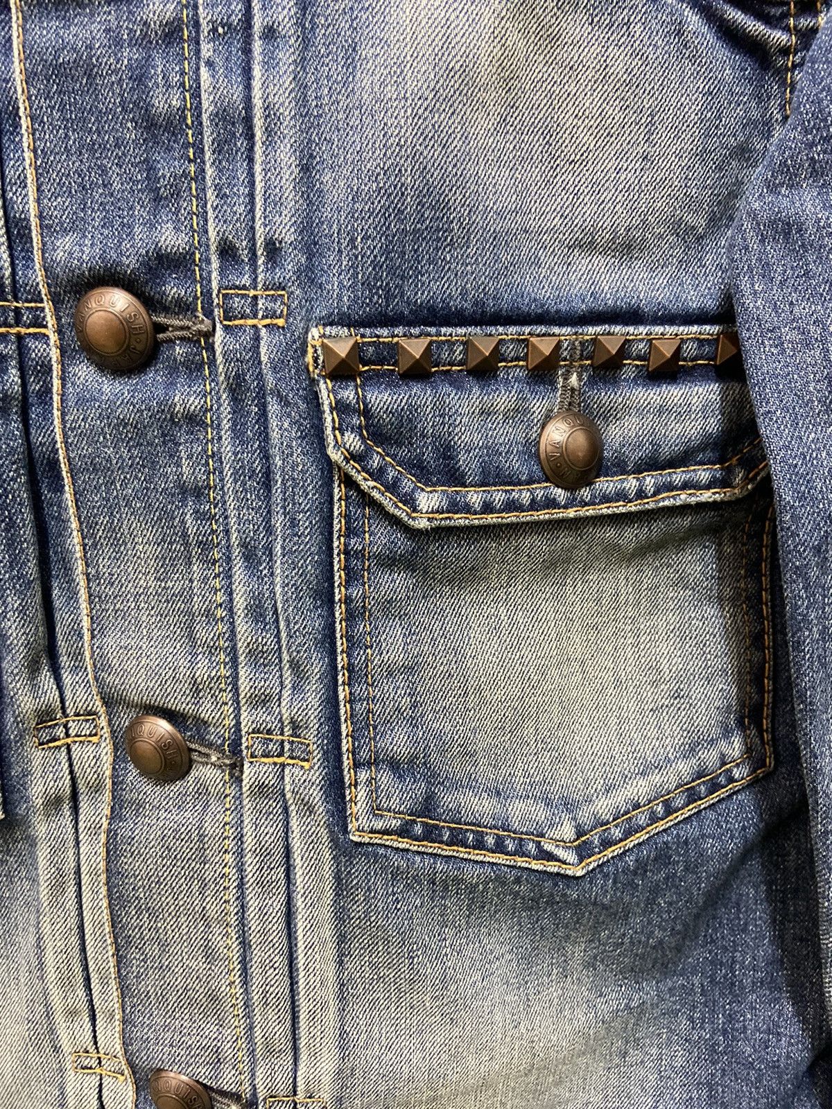 Japanese Brand × Vanquish Vintage 90's Vanquish Punk Trucker Denim Jacket Made Japan Size US M / EU 48-50 / 2 - 8 Thumbnail