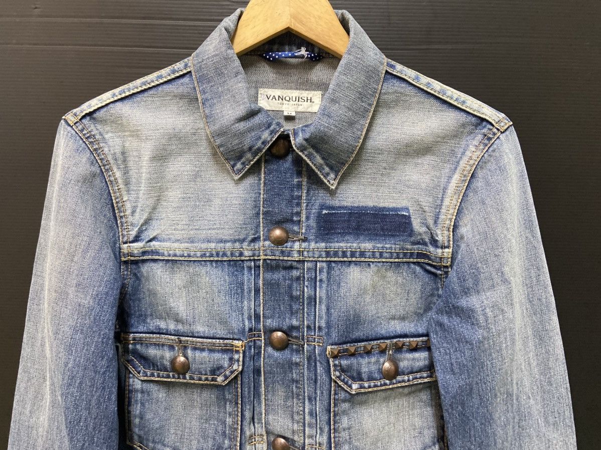 Japanese Brand × Vanquish Vintage 90's Vanquish Punk Trucker Denim Jacket Made Japan Size US M / EU 48-50 / 2 - 3 Thumbnail