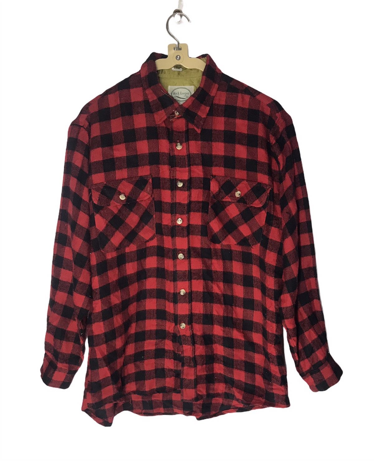 Flannel × Vintage Vintage rock keeper wool flannel shirt Size US M / EU 48-50 / 2 - 1 Thumbnail