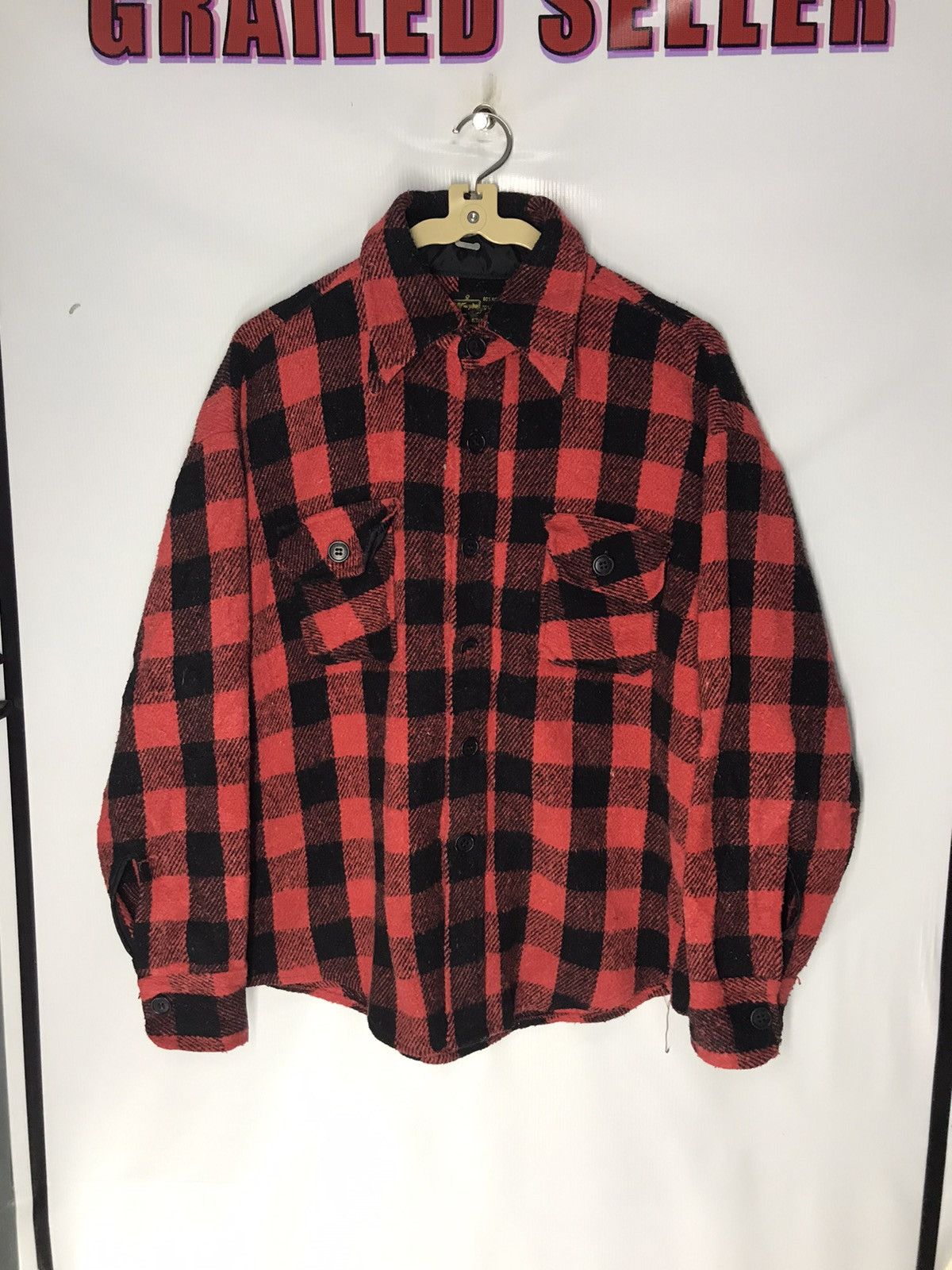 Flannel × Vintage Vintage wool flannel Size US L / EU 52-54 / 3 - 5 Thumbnail