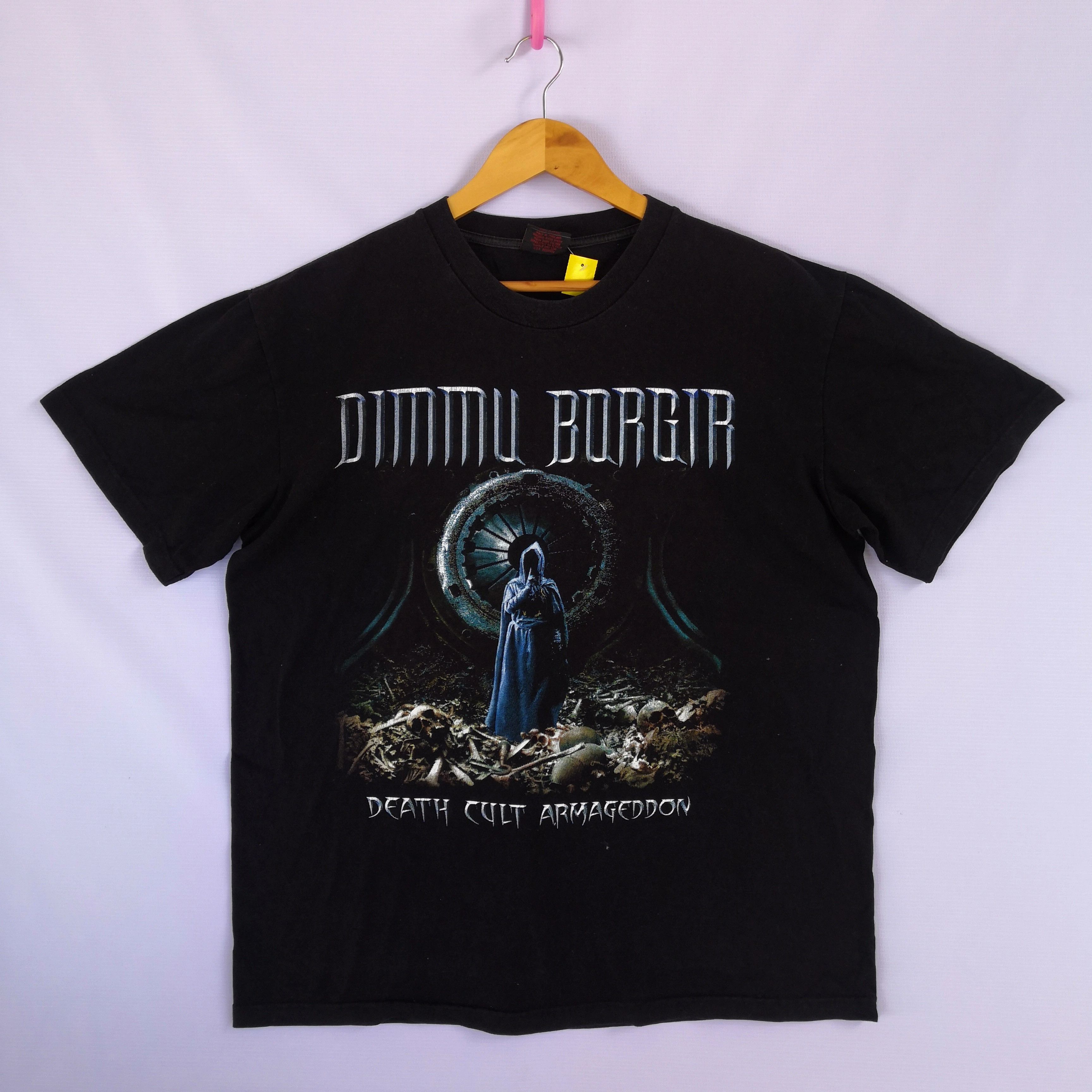 Band Tees Vintage Dimmu Borgir T Shirt Death Cult Armageddon Band Tee Size US XL / EU 56 / 4 - 3 Thumbnail