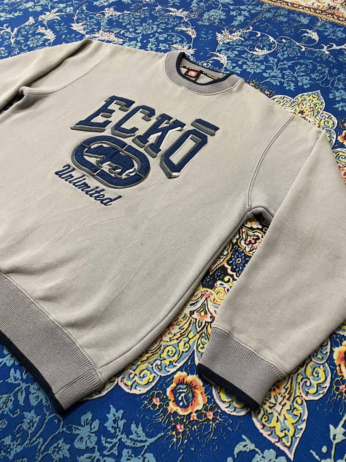 Ecko Unltd. × Vintage Ecko Unlimited Patch Logo Embroidery Crewneck Sweatshirt Size US M / EU 48-50 / 2 - 4 Thumbnail