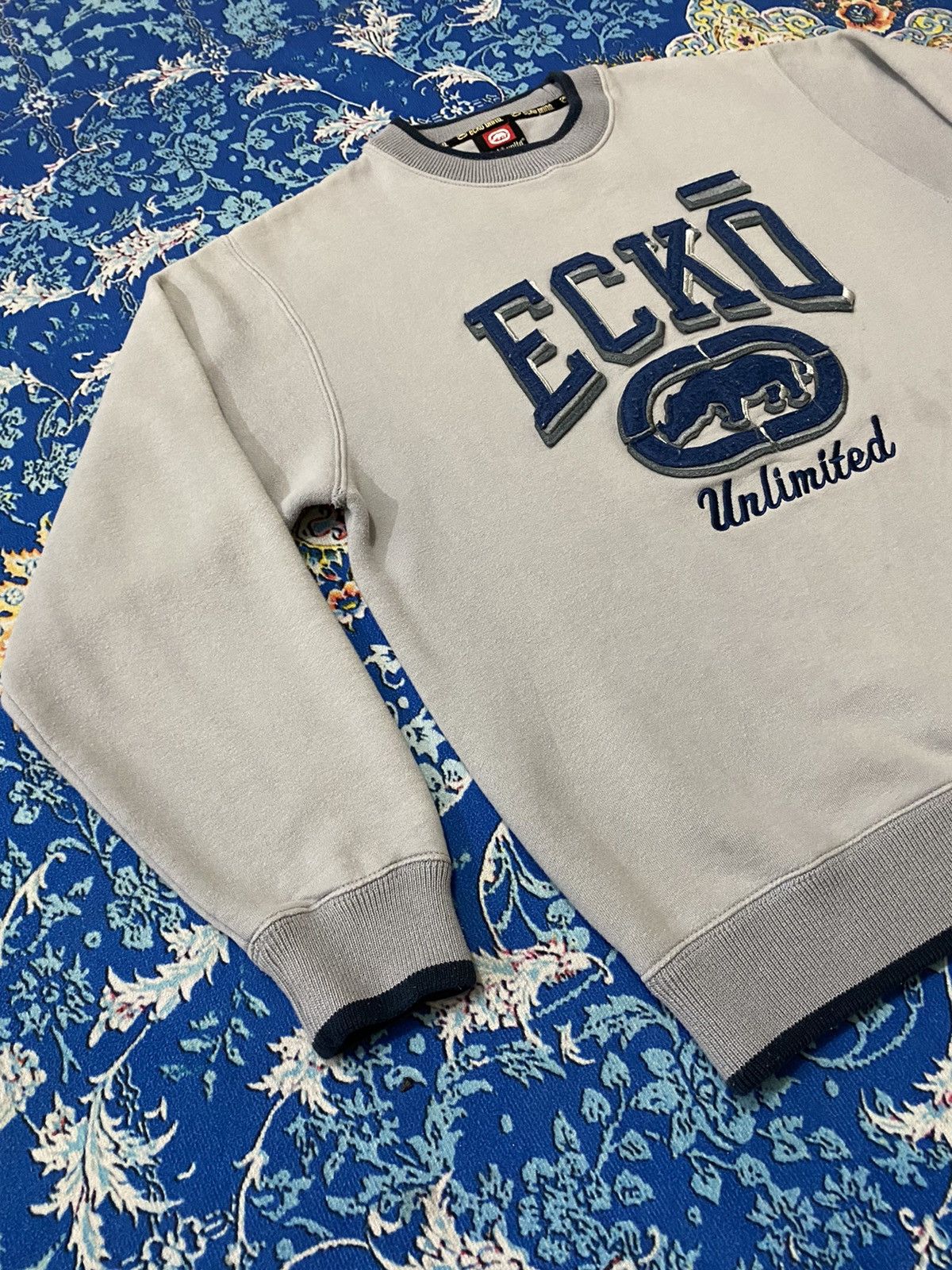 Ecko Unltd. × Vintage Ecko Unlimited Patch Logo Embroidery Crewneck Sweatshirt Size US M / EU 48-50 / 2 - 3 Thumbnail