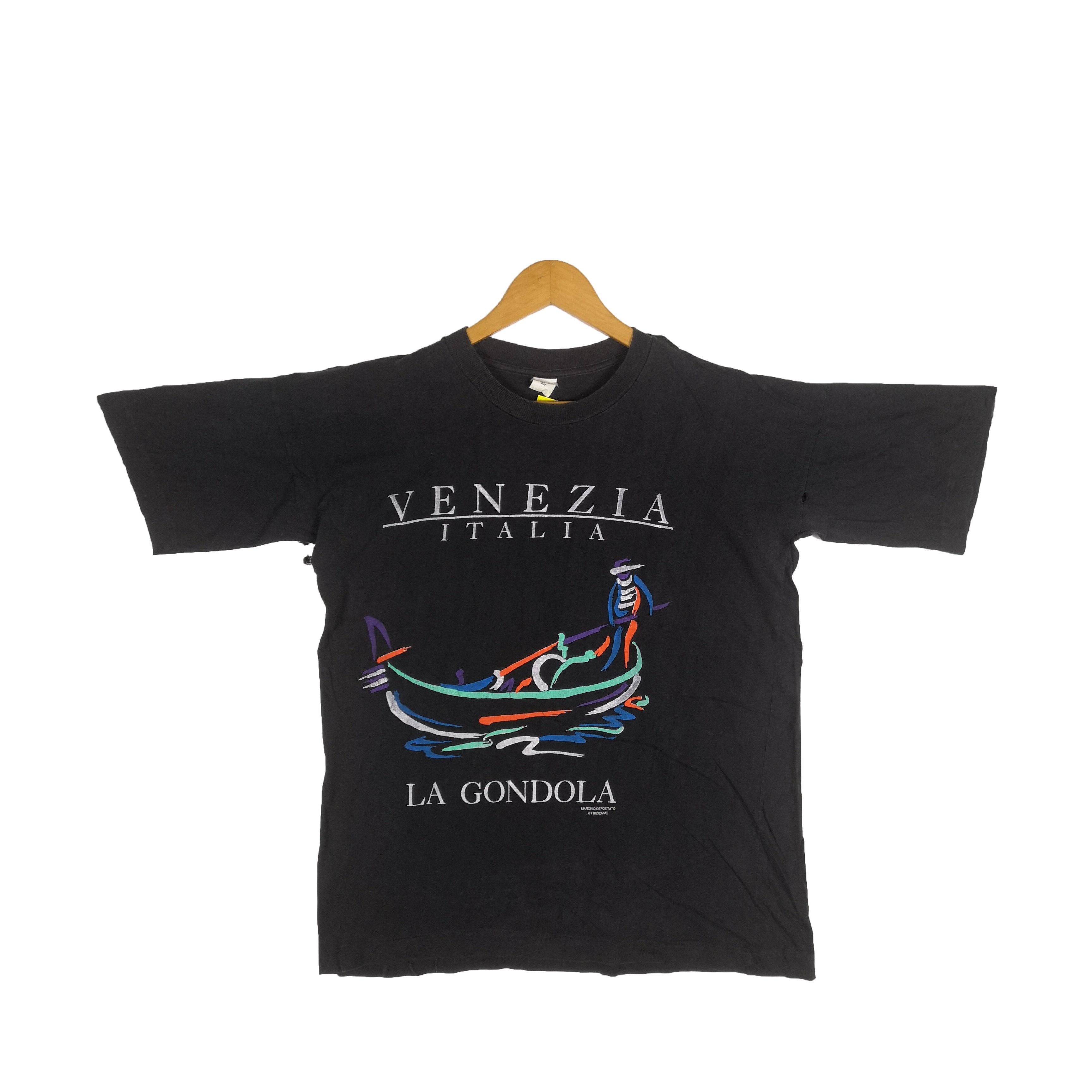 Vintage Vintage Venezia Italia T-Shirt La Gondola Art Novelty Tees Size US L / EU 52-54 / 3 - 1 Thumbnail