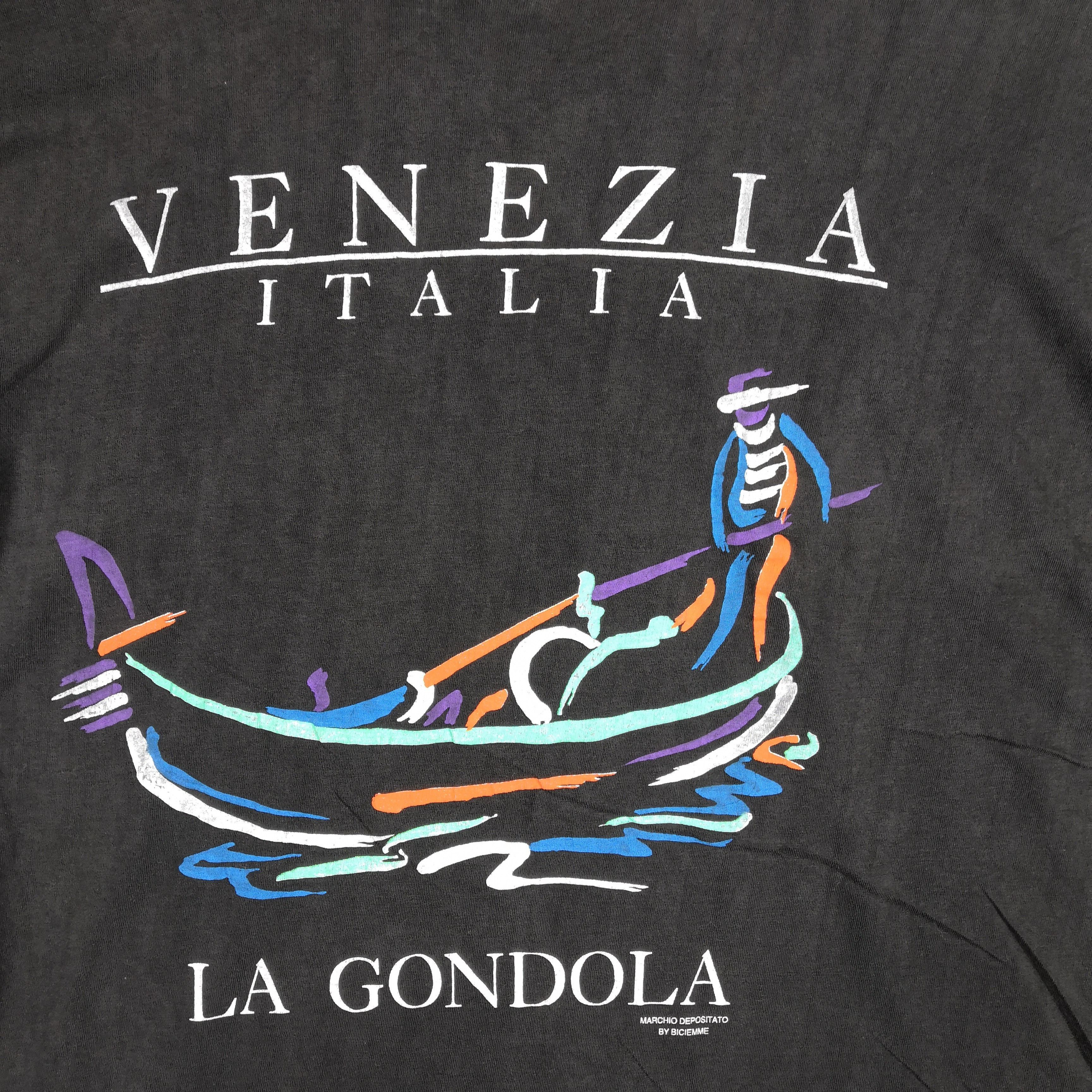 Vintage Vintage Venezia Italia T-Shirt La Gondola Art Novelty Tees Size US L / EU 52-54 / 3 - 5 Thumbnail