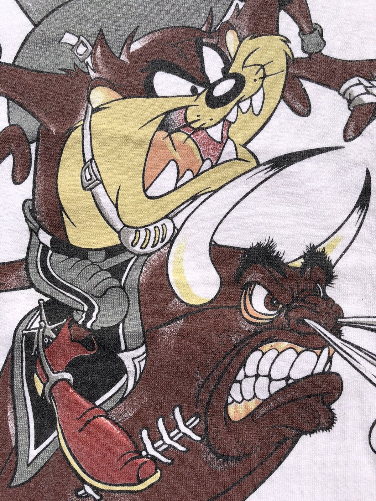 NFL Vintage 1996 Los Angeles Raiders Taz Tazmanian Devil NFL Tee Size US M / EU 48-50 / 2 - 8 Thumbnail