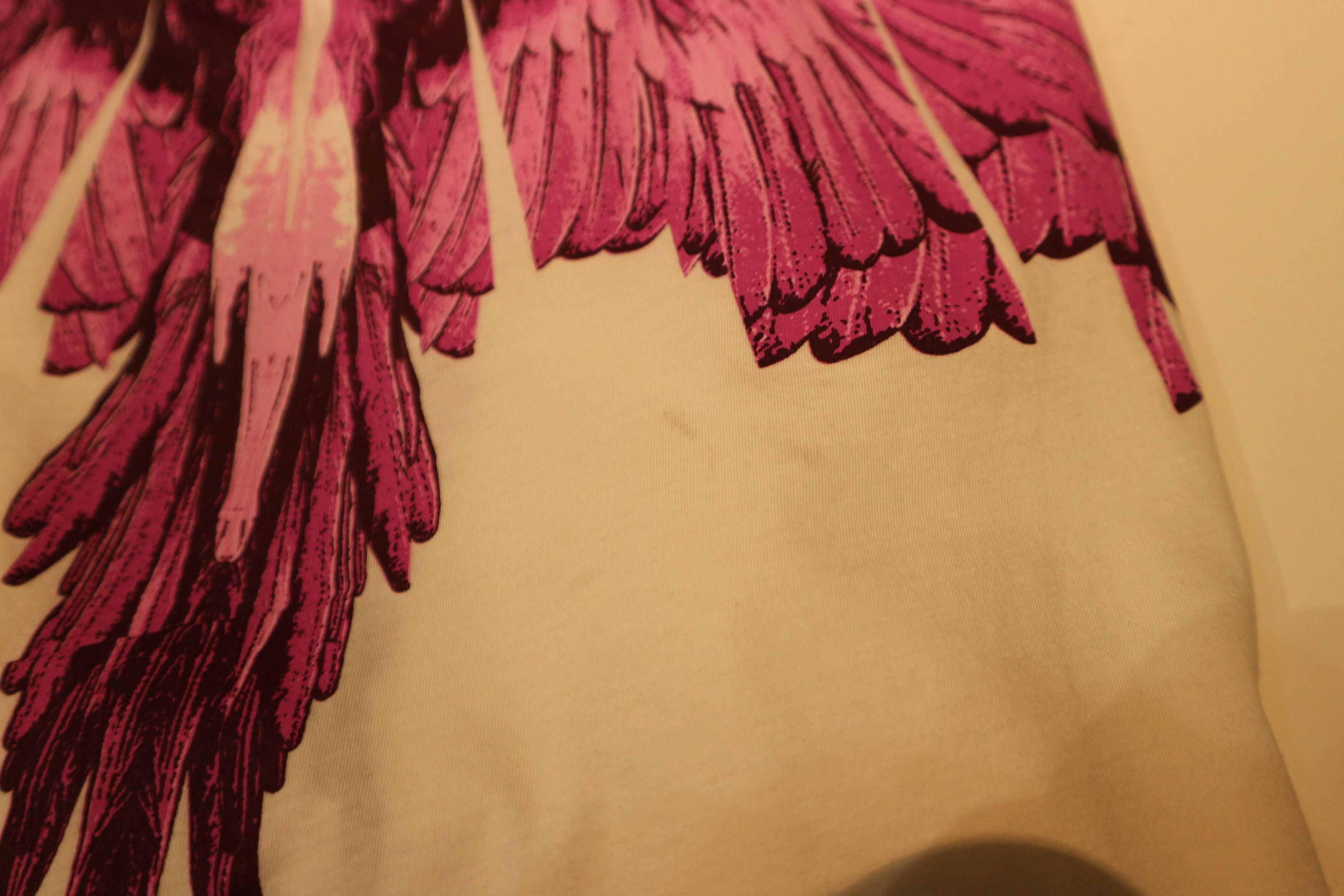 Marcelo Burlon Pink alas print t-shirt Size US S / EU 44-46 / 1 - 12 Thumbnail