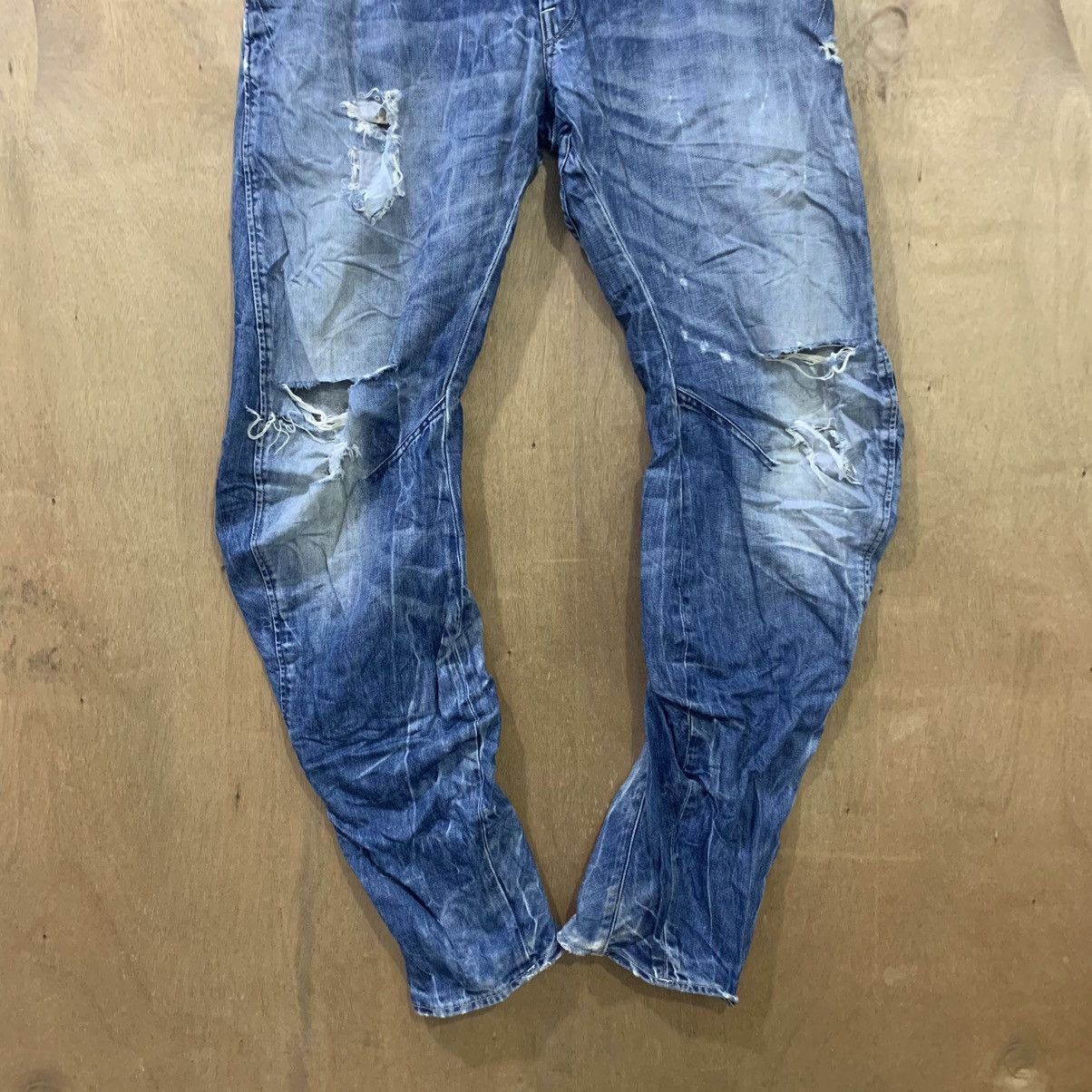 G-Star G STAR RAW Vintage Denim 3D Arc Slim Cleg Rider Biker Jeans Size US 33 - 5 Thumbnail