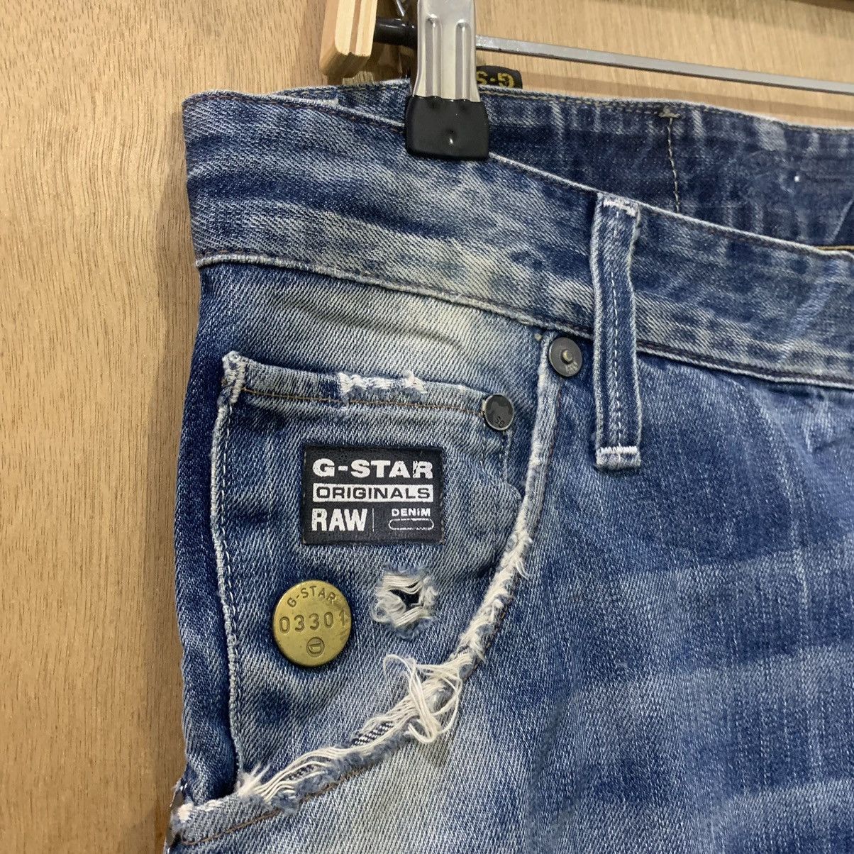 G-Star G STAR RAW Vintage Denim 3D Arc Slim Cleg Rider Biker Jeans Size US 33 - 6 Thumbnail