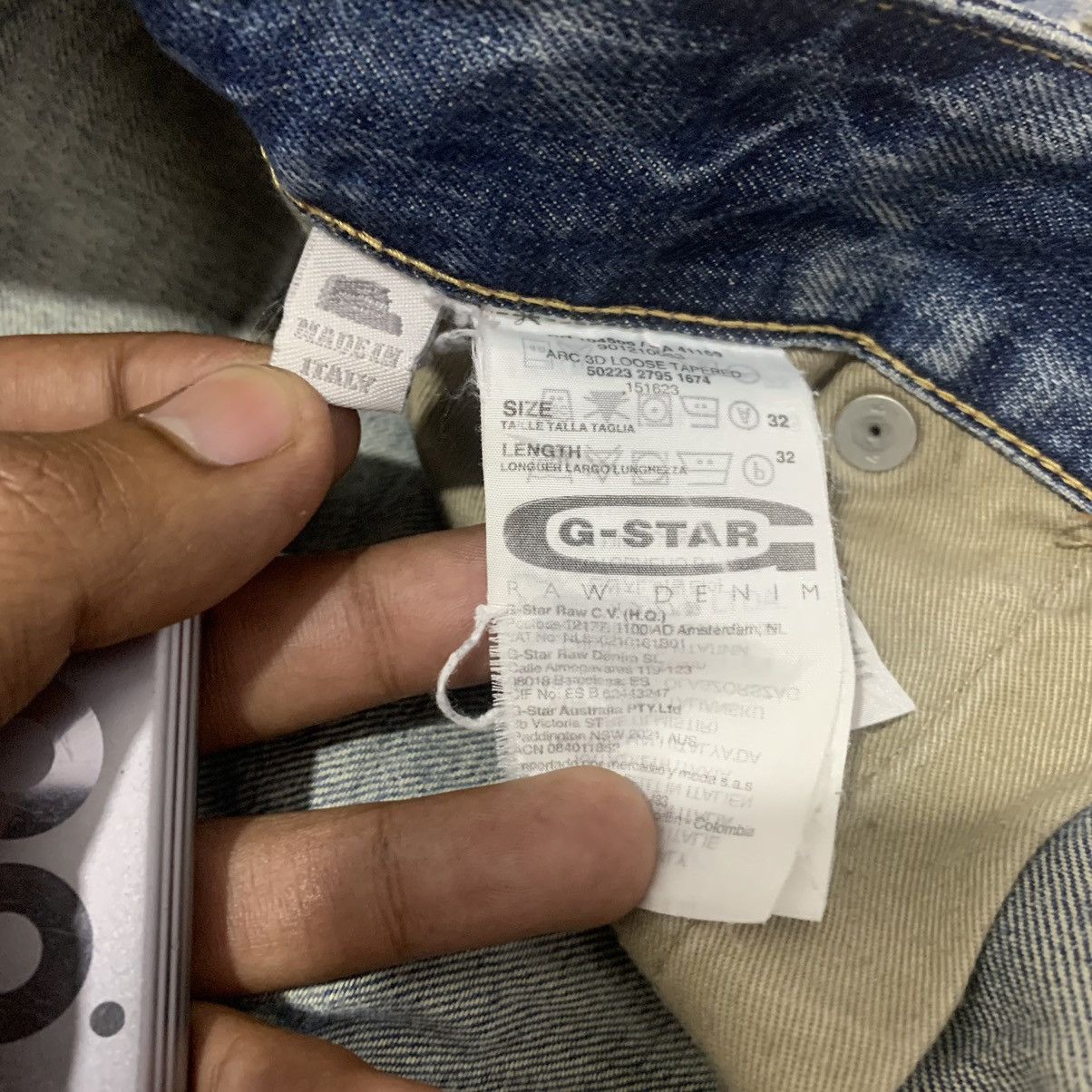 G-Star G STAR RAW Vintage Denim 3D Arc Slim Cleg Rider Biker Jeans Size US 33 - 22 Thumbnail