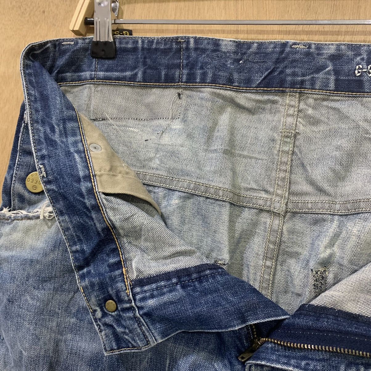 G-Star G STAR RAW Vintage Denim 3D Arc Slim Cleg Rider Biker Jeans Size US 33 - 18 Thumbnail