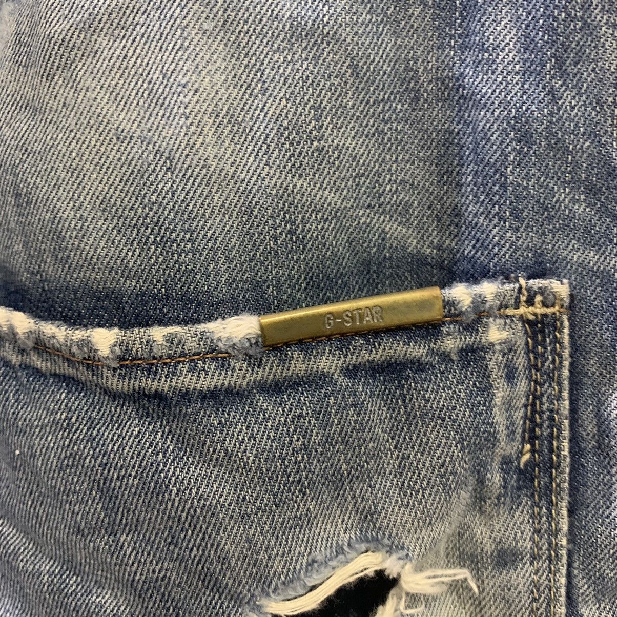 G-Star G STAR RAW Vintage Denim 3D Arc Slim Cleg Rider Biker Jeans Size US 33 - 16 Thumbnail