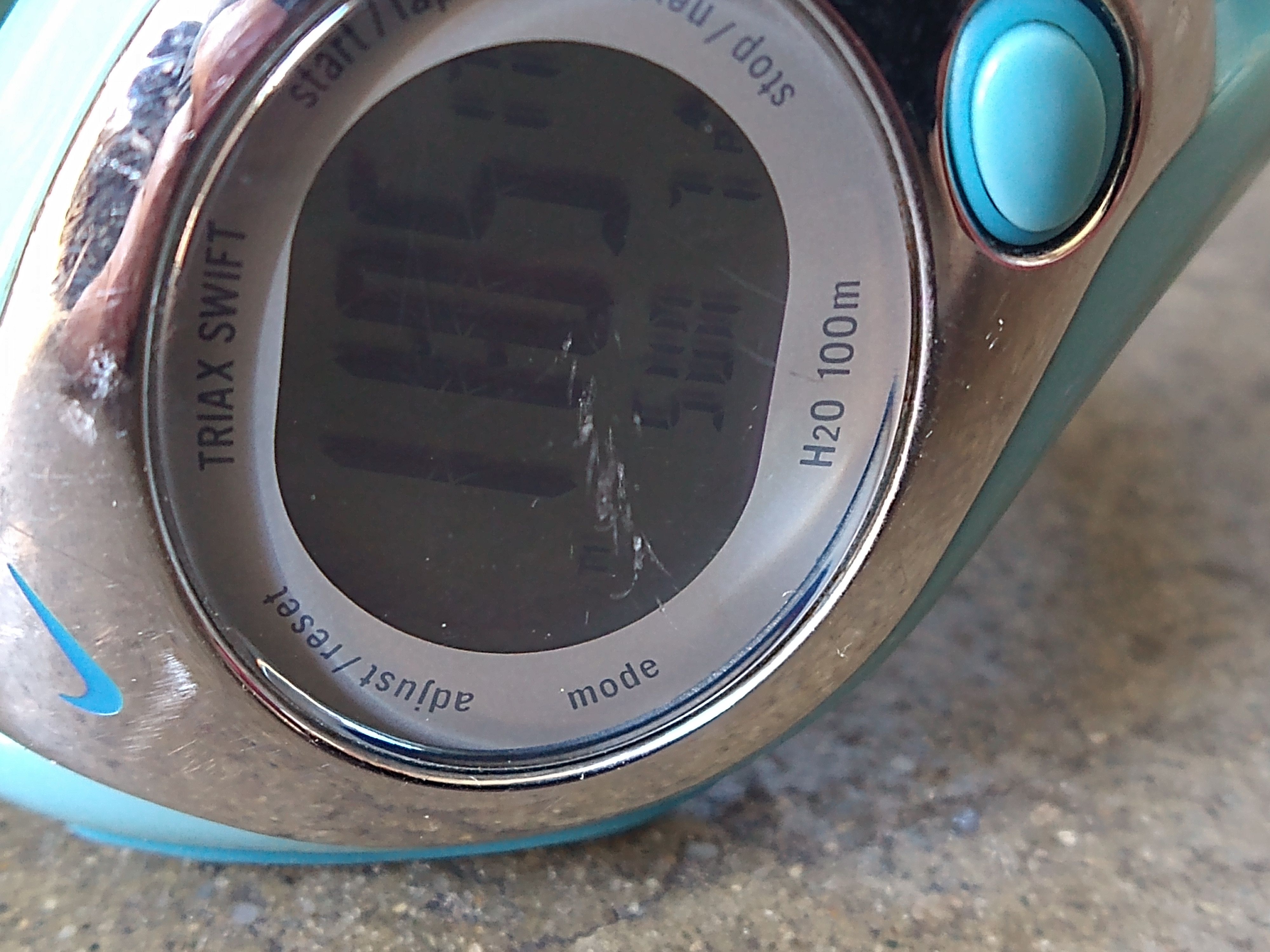Nike Nike Watch Sports Rubber Blue Silver Digital Size ONE SIZE - 6 Thumbnail
