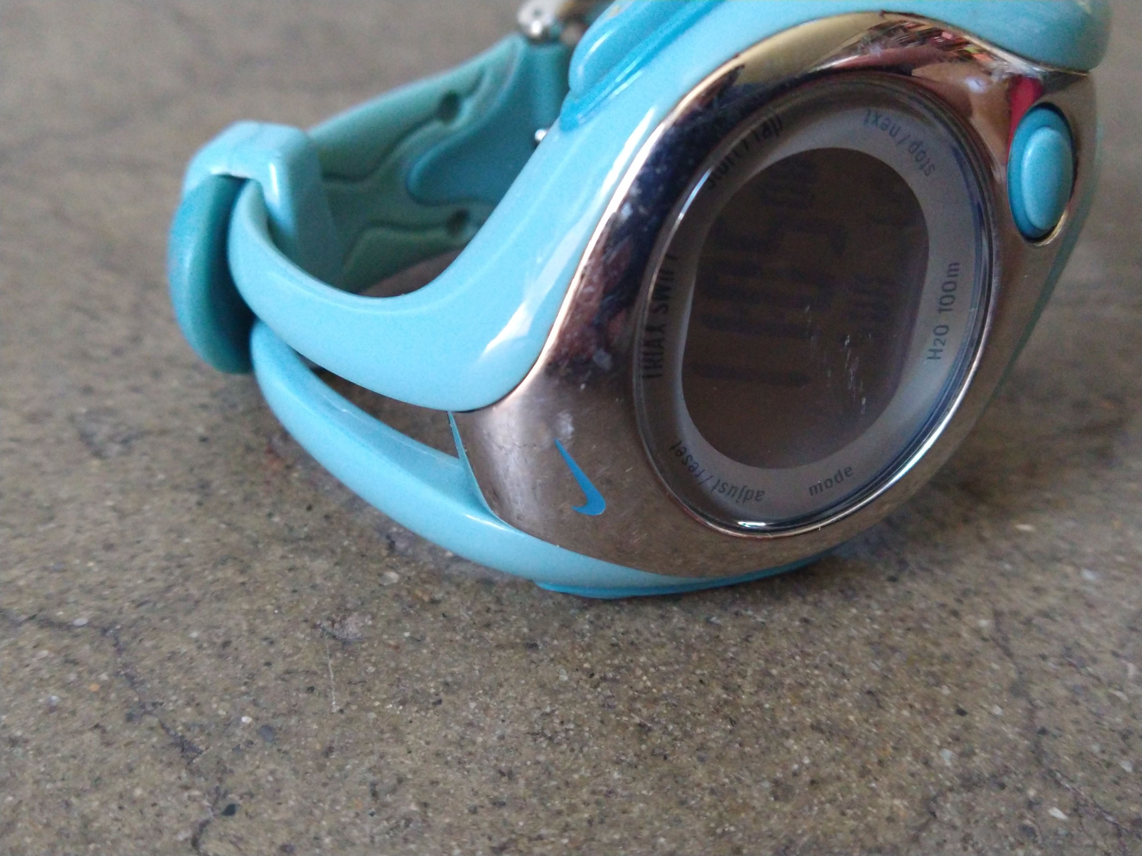 Nike Nike Watch Sports Rubber Blue Silver Digital Size ONE SIZE - 2 Thumbnail