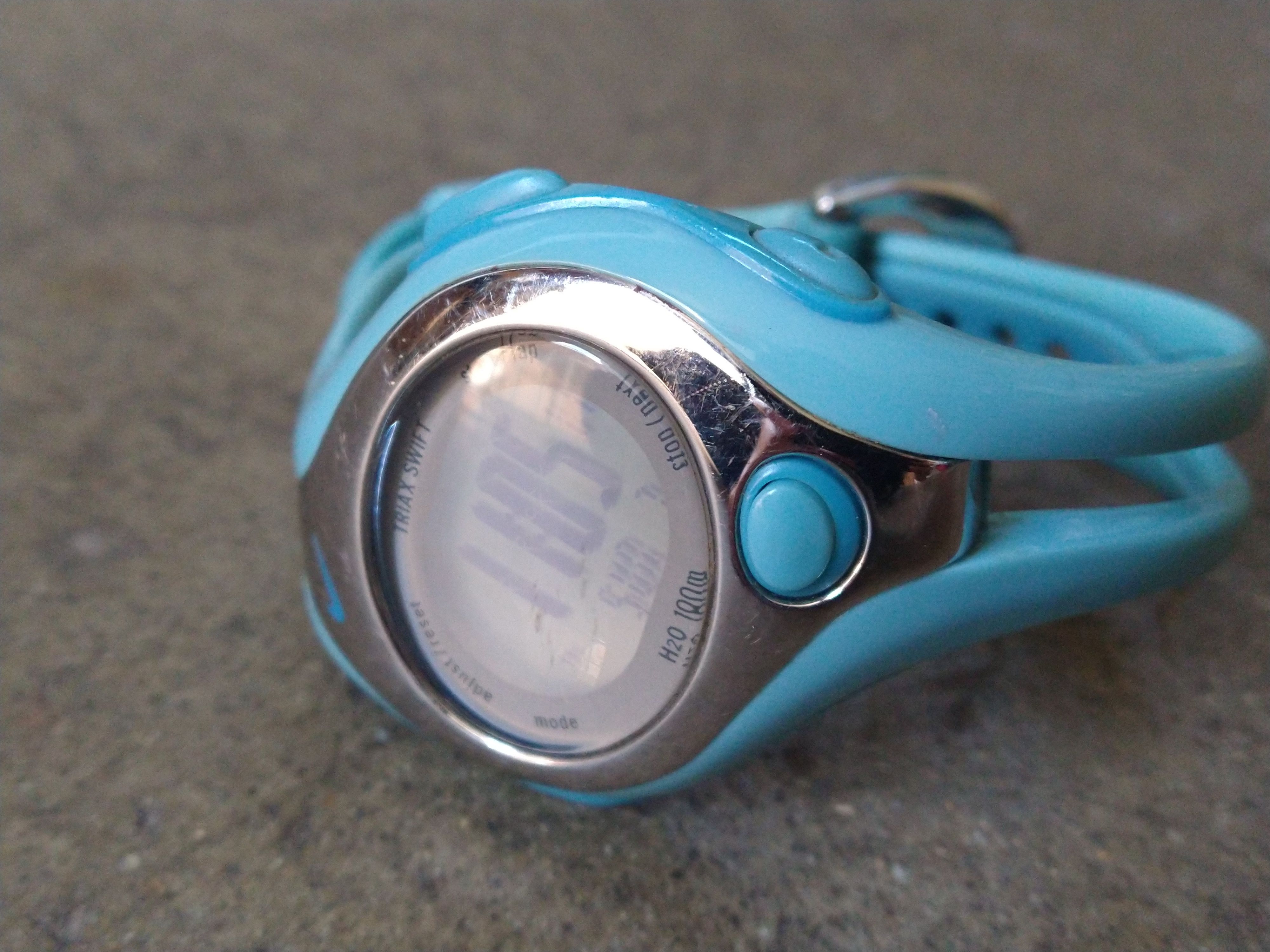 Nike Nike Watch Sports Rubber Blue Silver Digital Size ONE SIZE - 3 Thumbnail