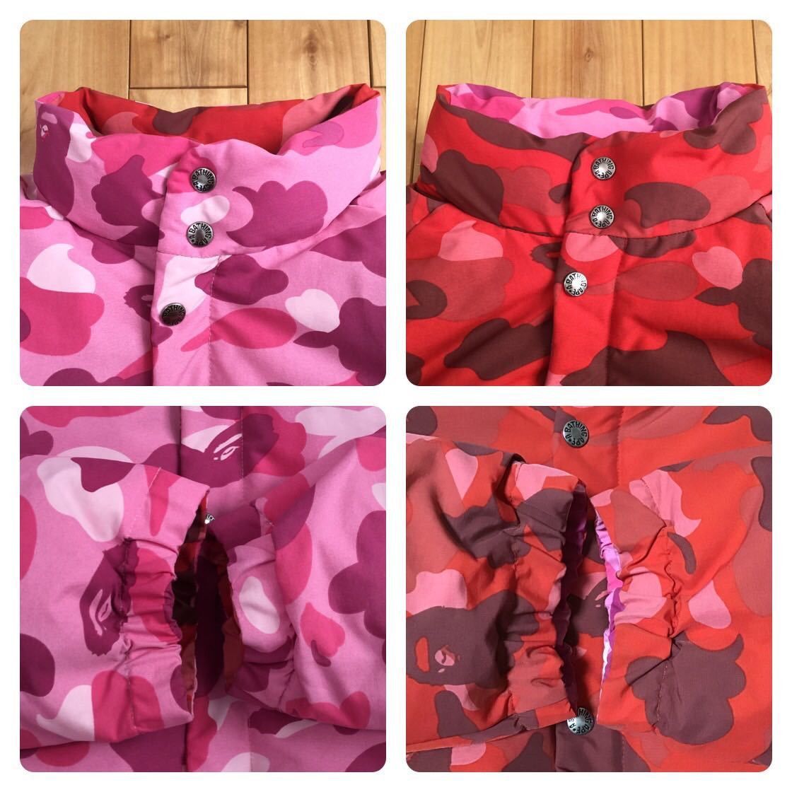 Bape 🔥Reversible🔥 Down jacket pink camo BAPE ape Size US XL / EU 56 / 4 - 6 Thumbnail