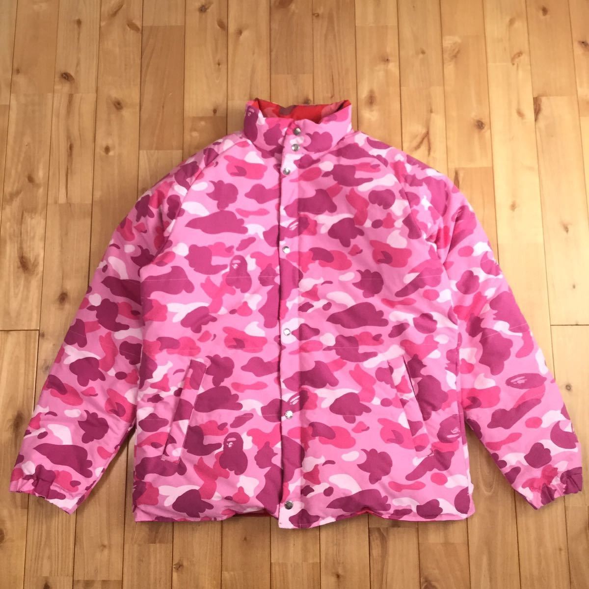 Bape 🔥Reversible🔥 Down jacket pink camo BAPE ape Size US XL / EU 56 / 4 - 2 Thumbnail