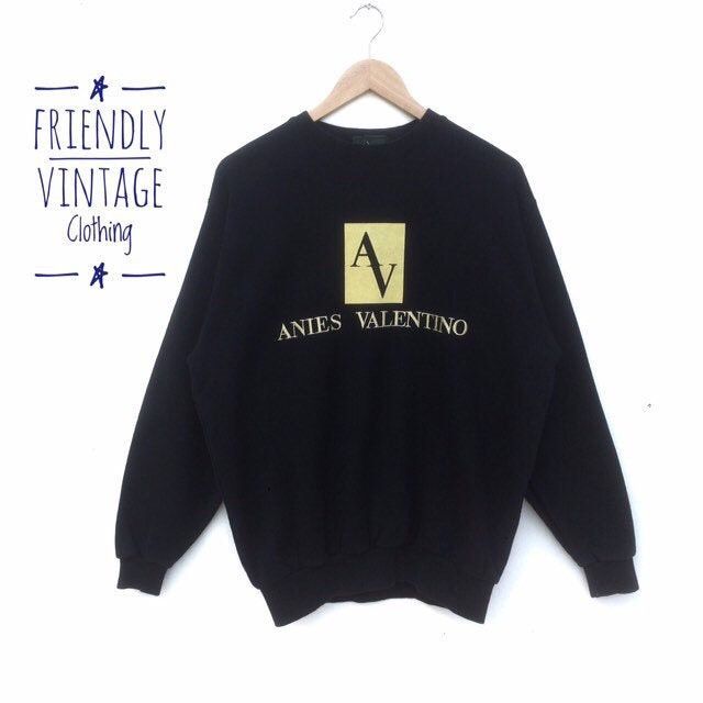 Japanese Brand × Vintage VALENTINO Anies Big Valentino Sweatshirt crewneck jumper Size US M / EU 48-50 / 2 - 1 Thumbnail