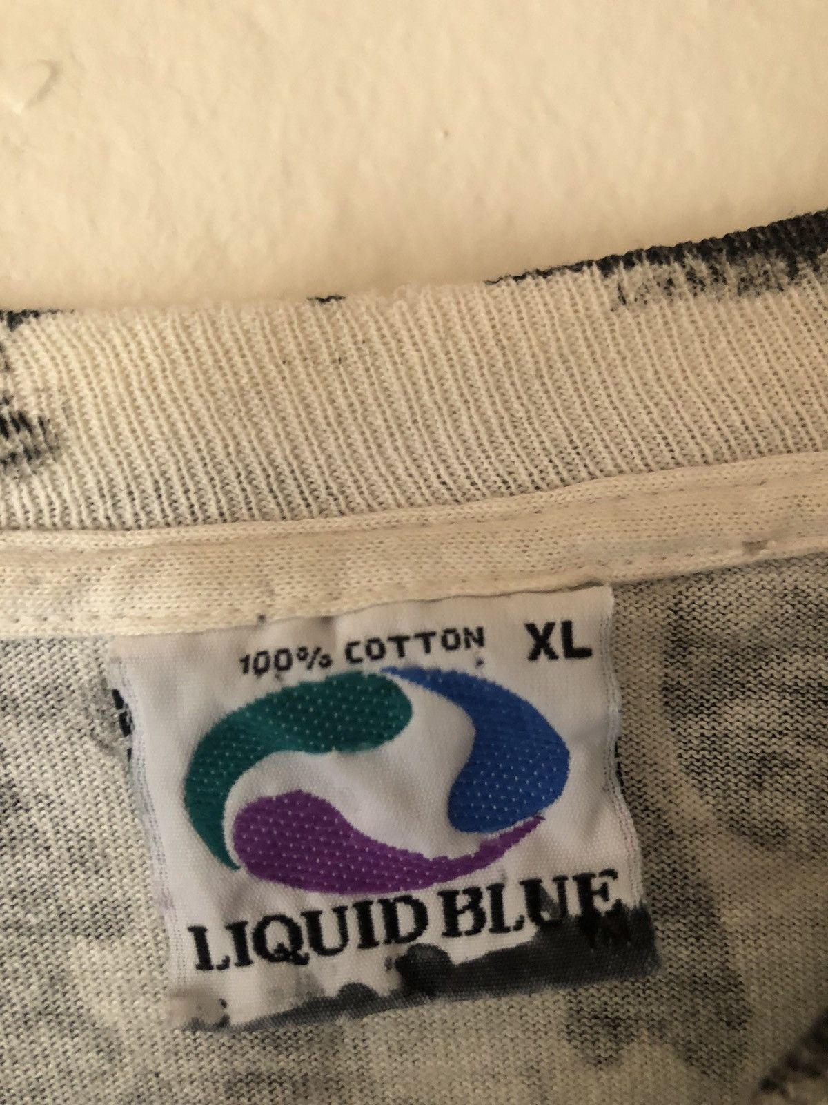 Liquid Blue Vintage 1992 Liquid Blue Skull All Over Print T-shirt Size US XL / EU 56 / 4 - 3 Thumbnail