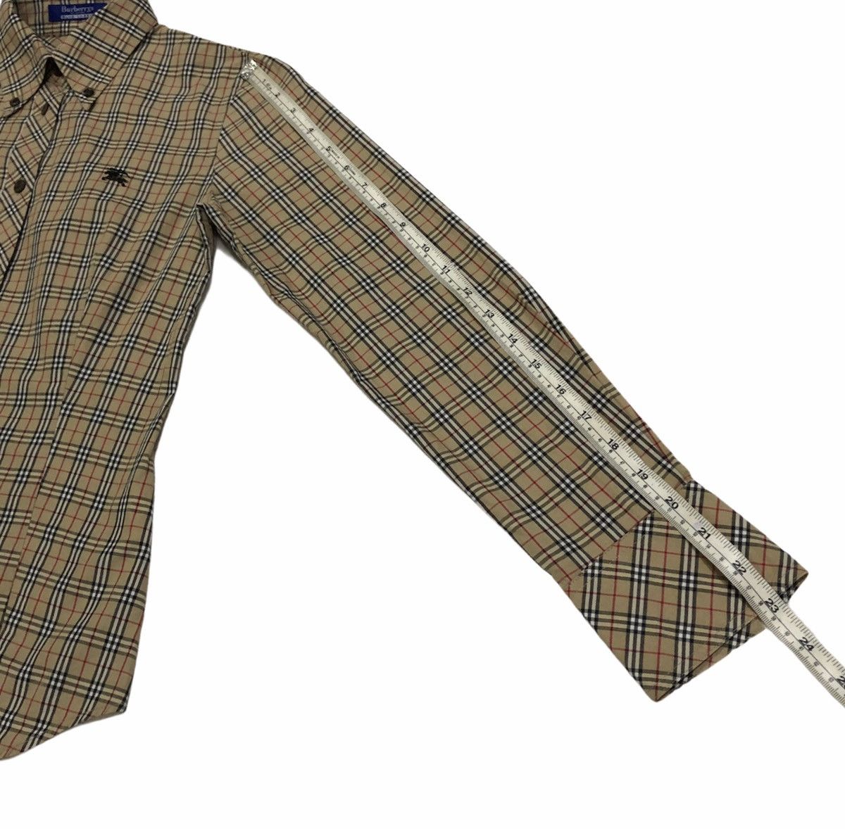Burberry Vtg Burberrys Blue Label Novacheck Long Sleeve Shirt Women Size S / US 4 / IT 40 - 18 Thumbnail