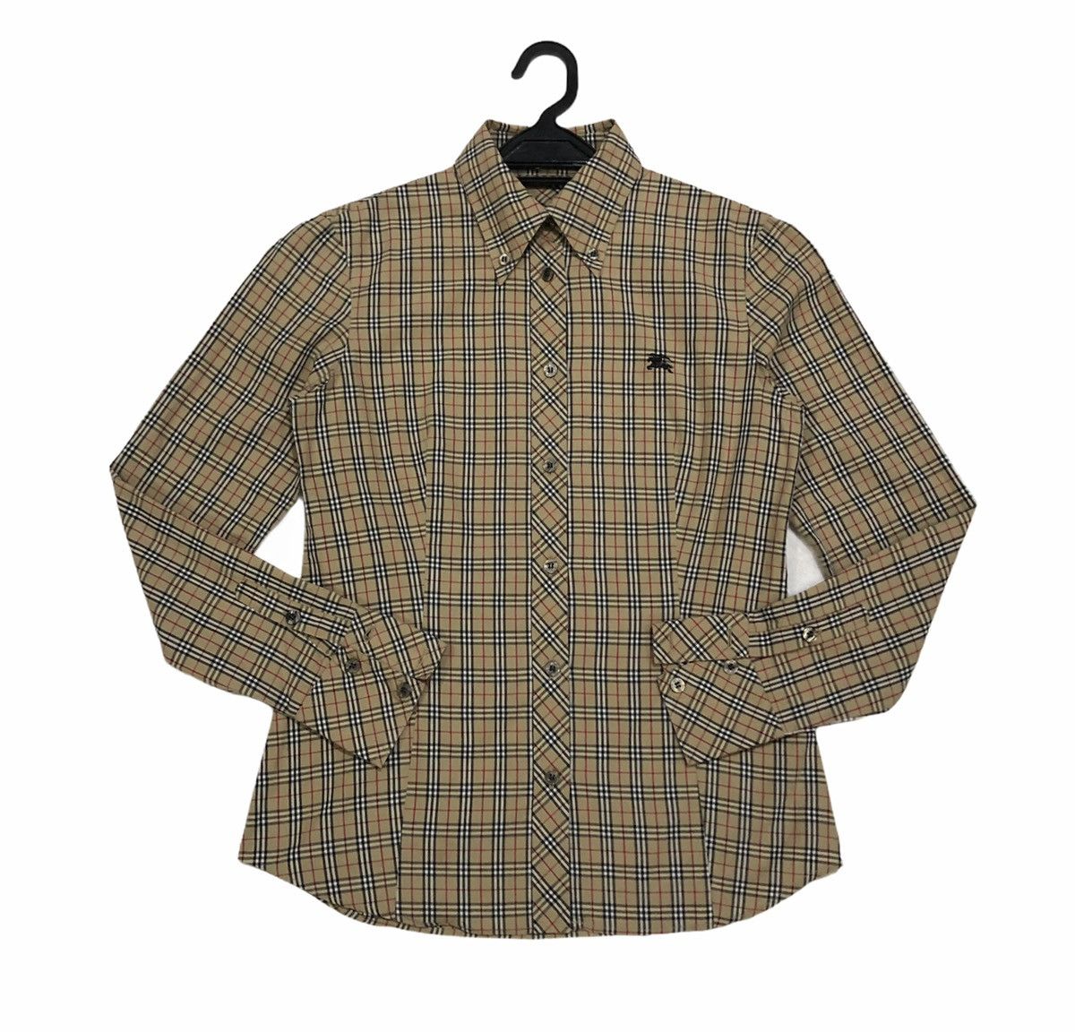 Burberry Vtg Burberrys Blue Label Novacheck Long Sleeve Shirt Women Size S / US 4 / IT 40 - 8 Thumbnail