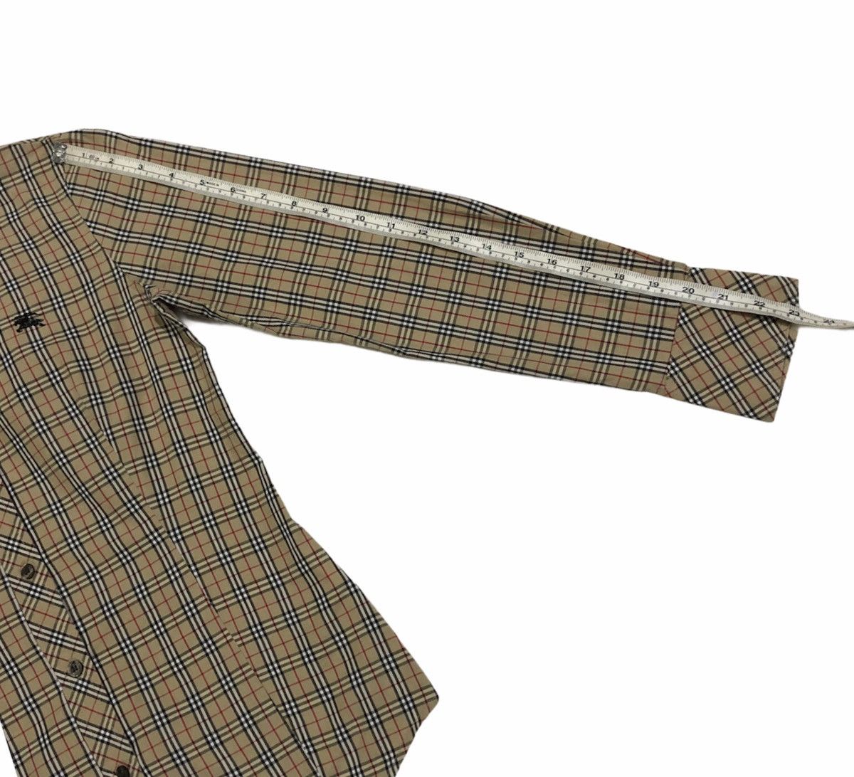 Burberry Vtg Burberrys Blue Label Novacheck Long Sleeve Shirt Women Size S / US 4 / IT 40 - 17 Thumbnail