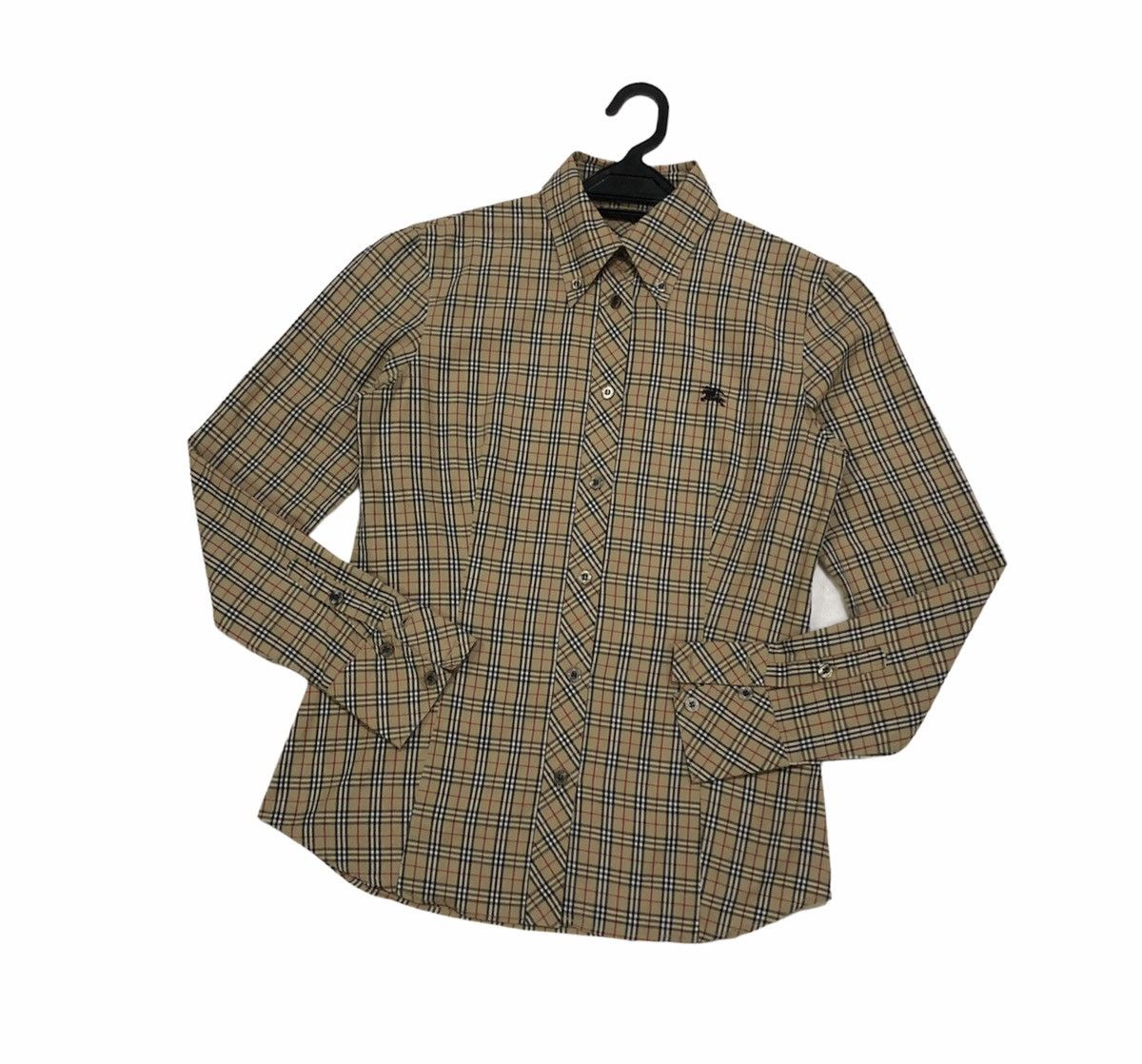 Burberry Vtg Burberrys Blue Label Novacheck Long Sleeve Shirt Women Size S / US 4 / IT 40 - 6 Thumbnail