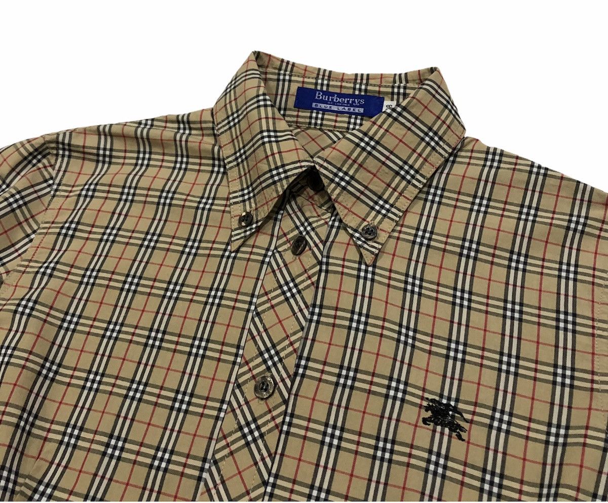 Burberry Vtg Burberrys Blue Label Novacheck Long Sleeve Shirt Women Size S / US 4 / IT 40 - 4 Thumbnail