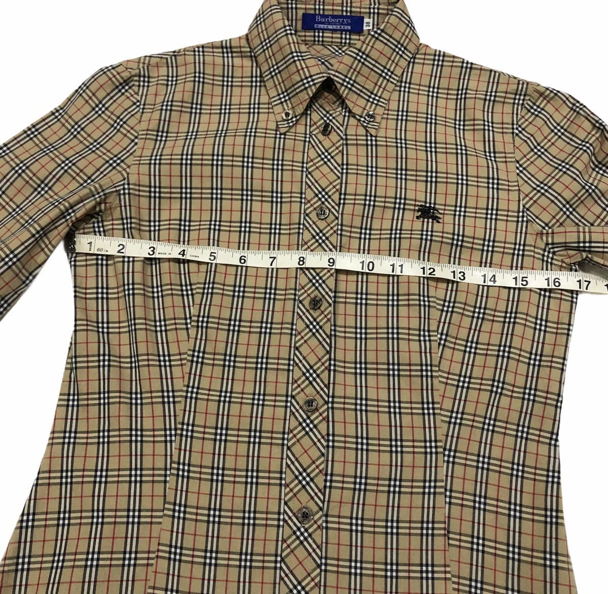 Burberry Vtg Burberrys Blue Label Novacheck Long Sleeve Shirt Women Size S / US 4 / IT 40 - 12 Thumbnail