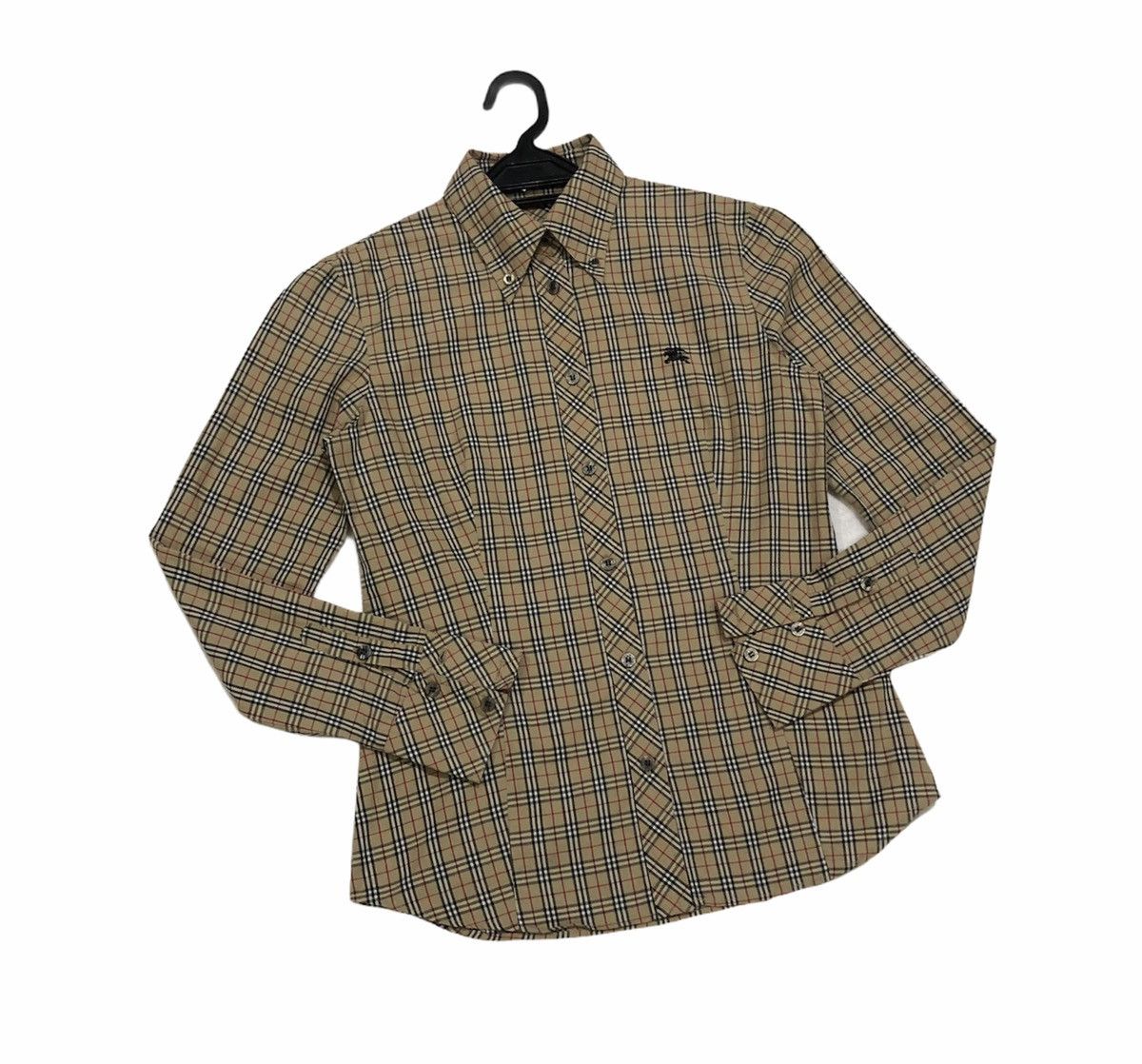 Burberry Vtg Burberrys Blue Label Novacheck Long Sleeve Shirt Women Size S / US 4 / IT 40 - 5 Thumbnail
