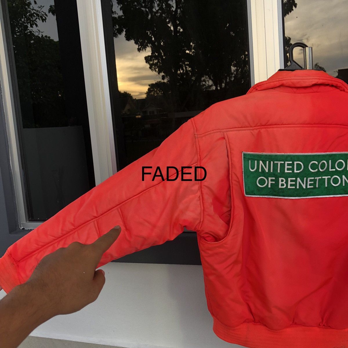 United Colors Of Benetton Benetton Formula1Racing Team distressed Faded Bomber Jacket Size US L / EU 52-54 / 3 - 17 Thumbnail
